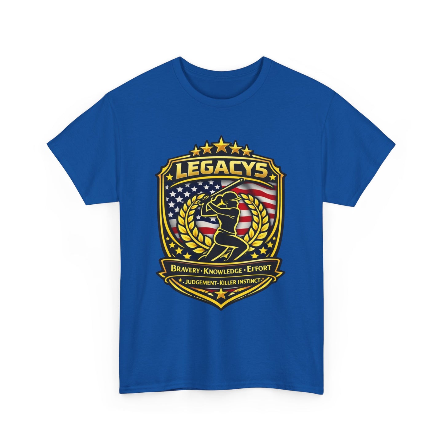 Baseball/Softball -Female Silhouette Legacy Shield T-Shirt