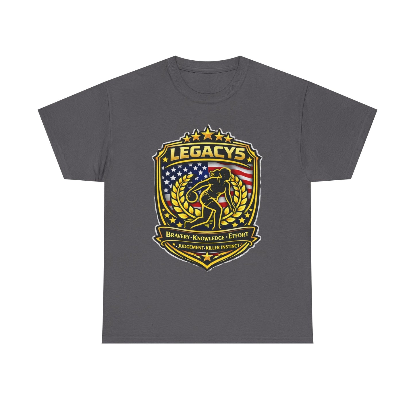 Bowling- Female Sihouette Legacy Shield T-Shirt