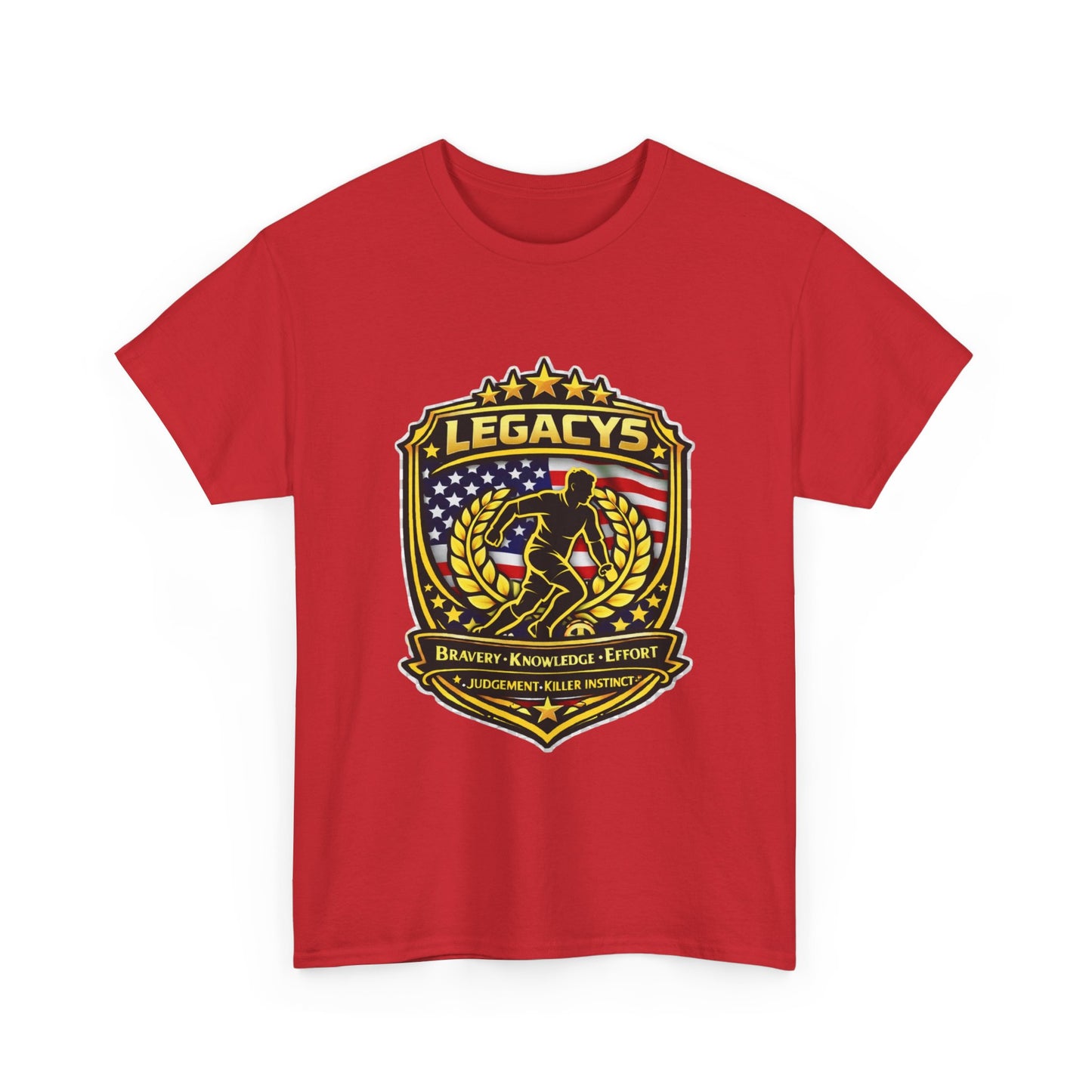 Soccer - Male Silhouette Legacy Shield T-Shirt