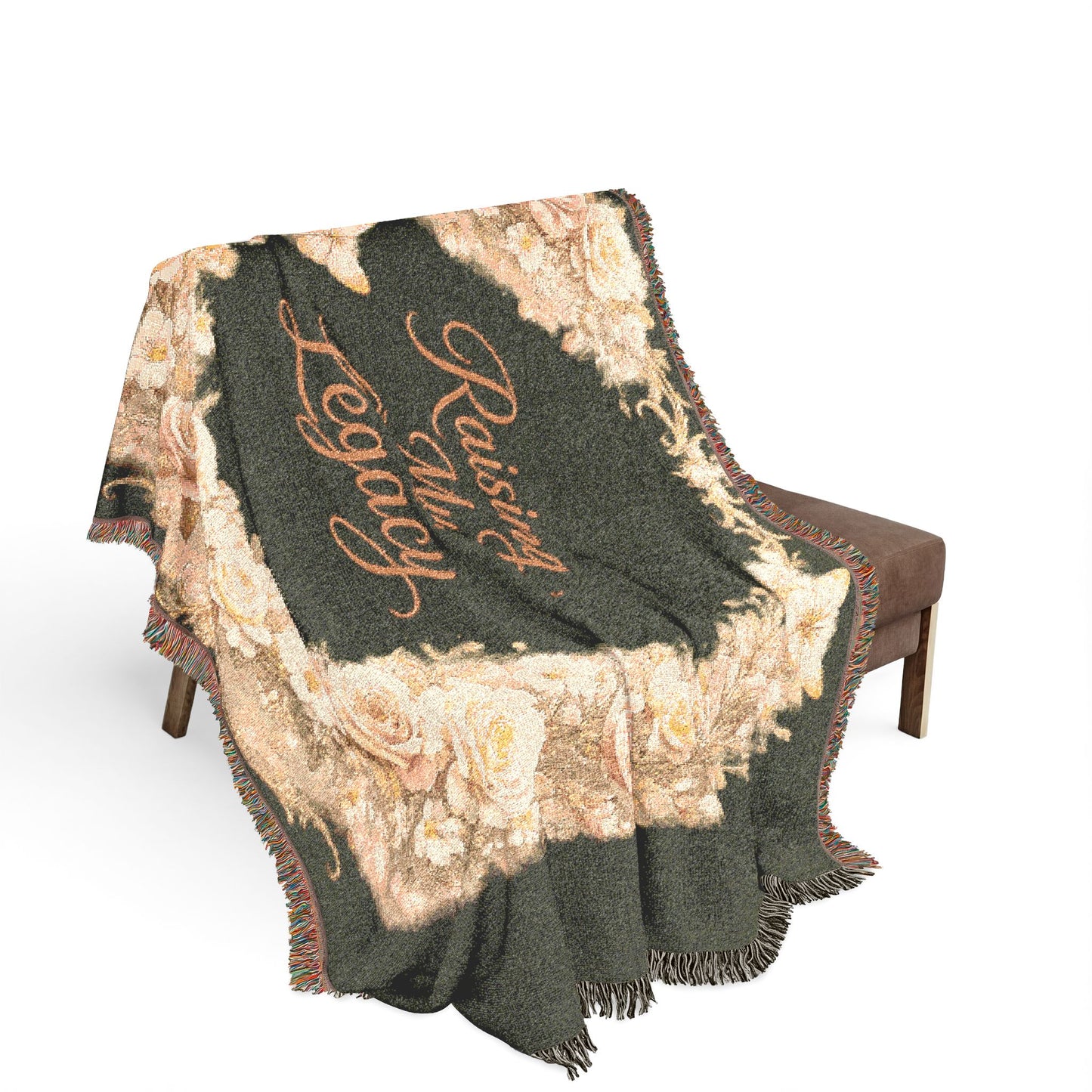 Raising My Legacy- Woven Blanket â€“ Heartfelt Floral Tribute Throw for Motherâ€™s Day & Gifts