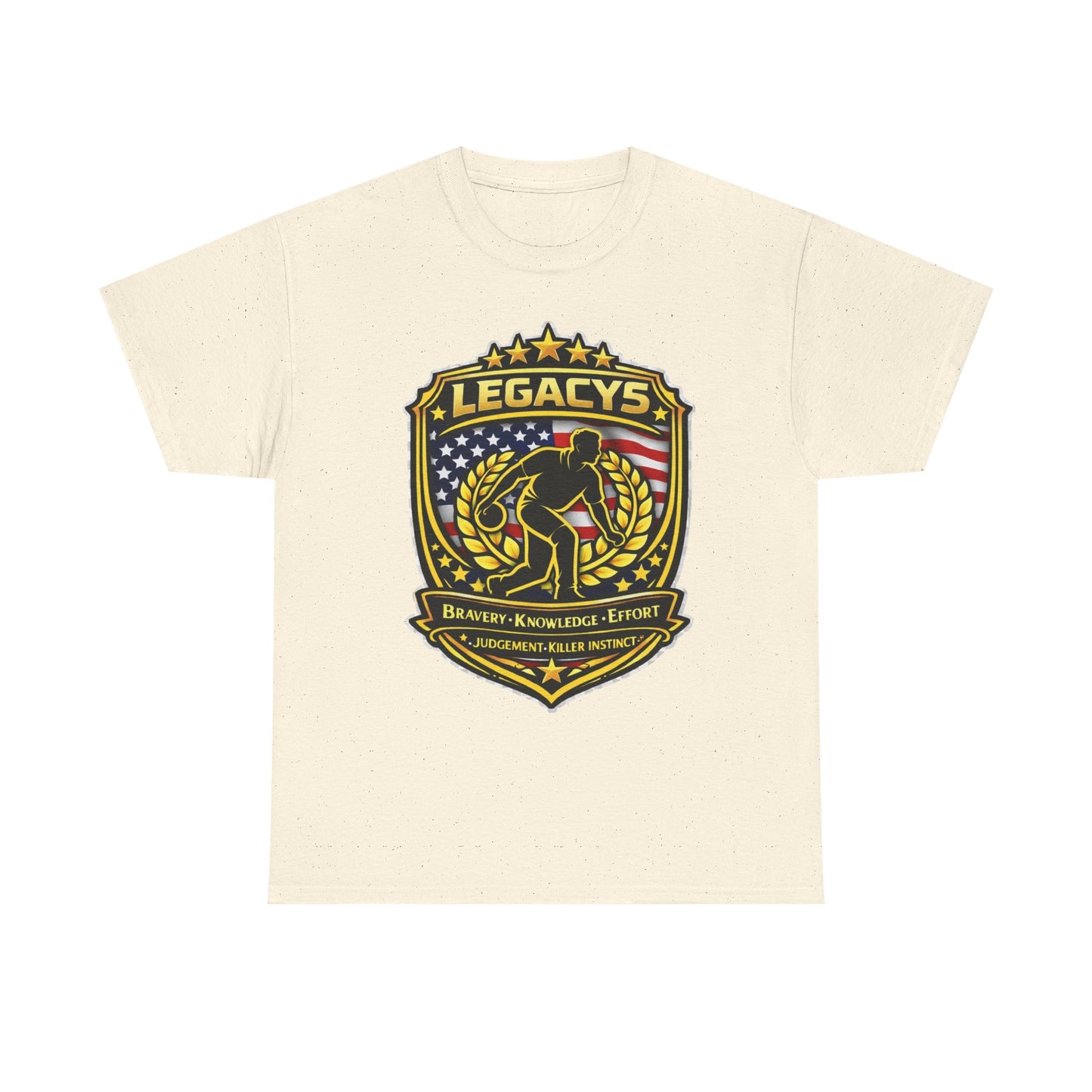 Bowling - Male Silhouette Legacy Shield T-Shirt