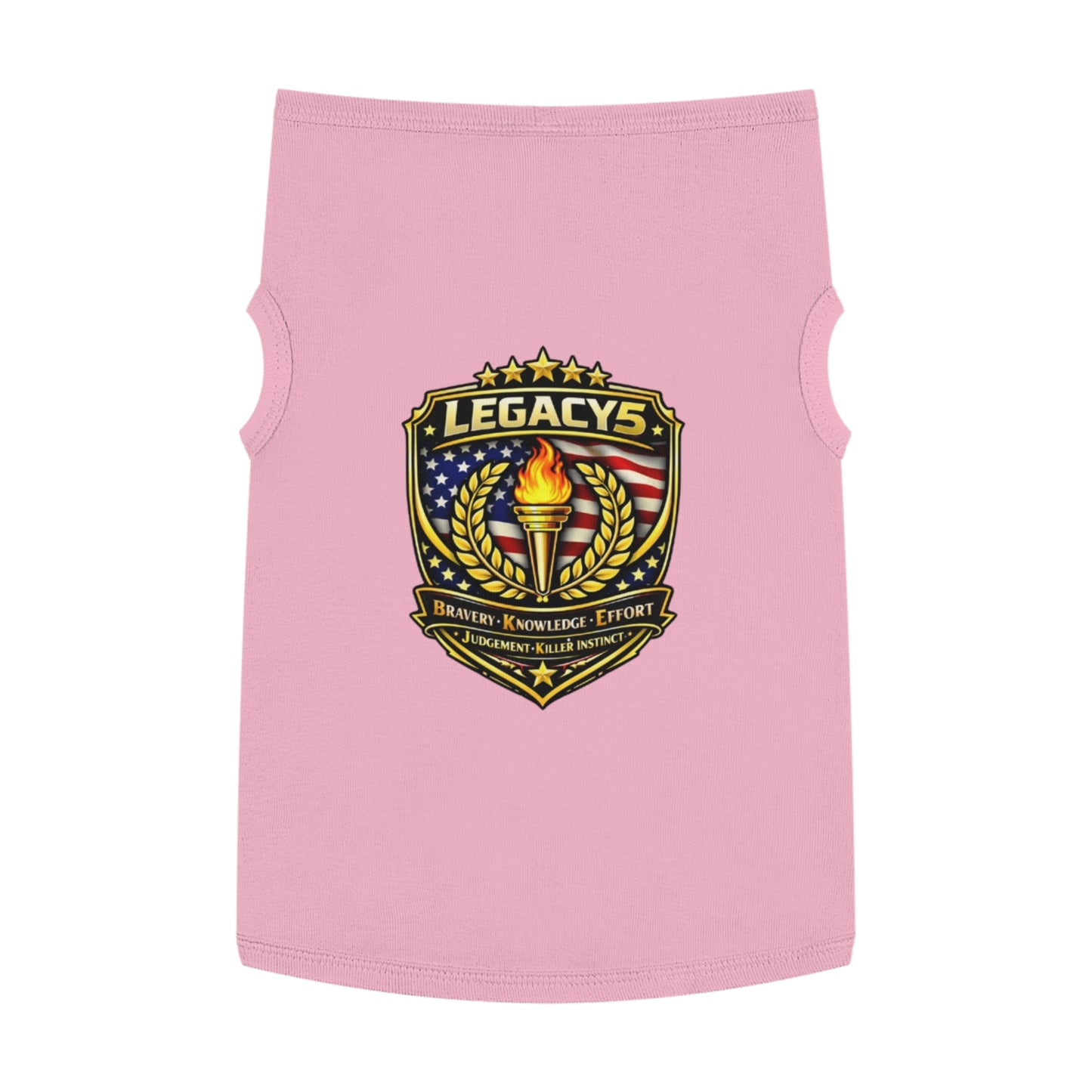 Legacy 5 Brand Crest Pet Tank Top