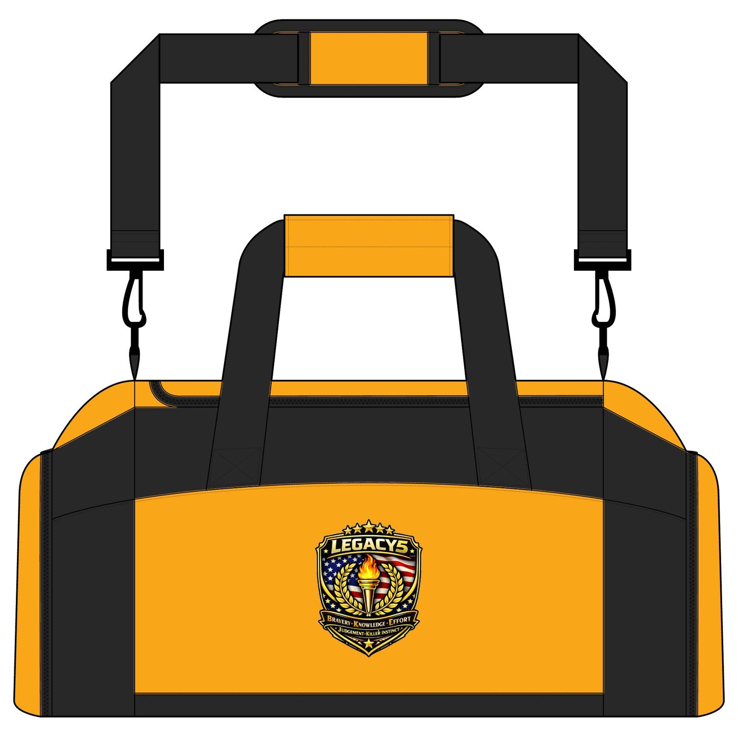 Legacy's Shield â€” Athletic Duffel with Crest Logo
