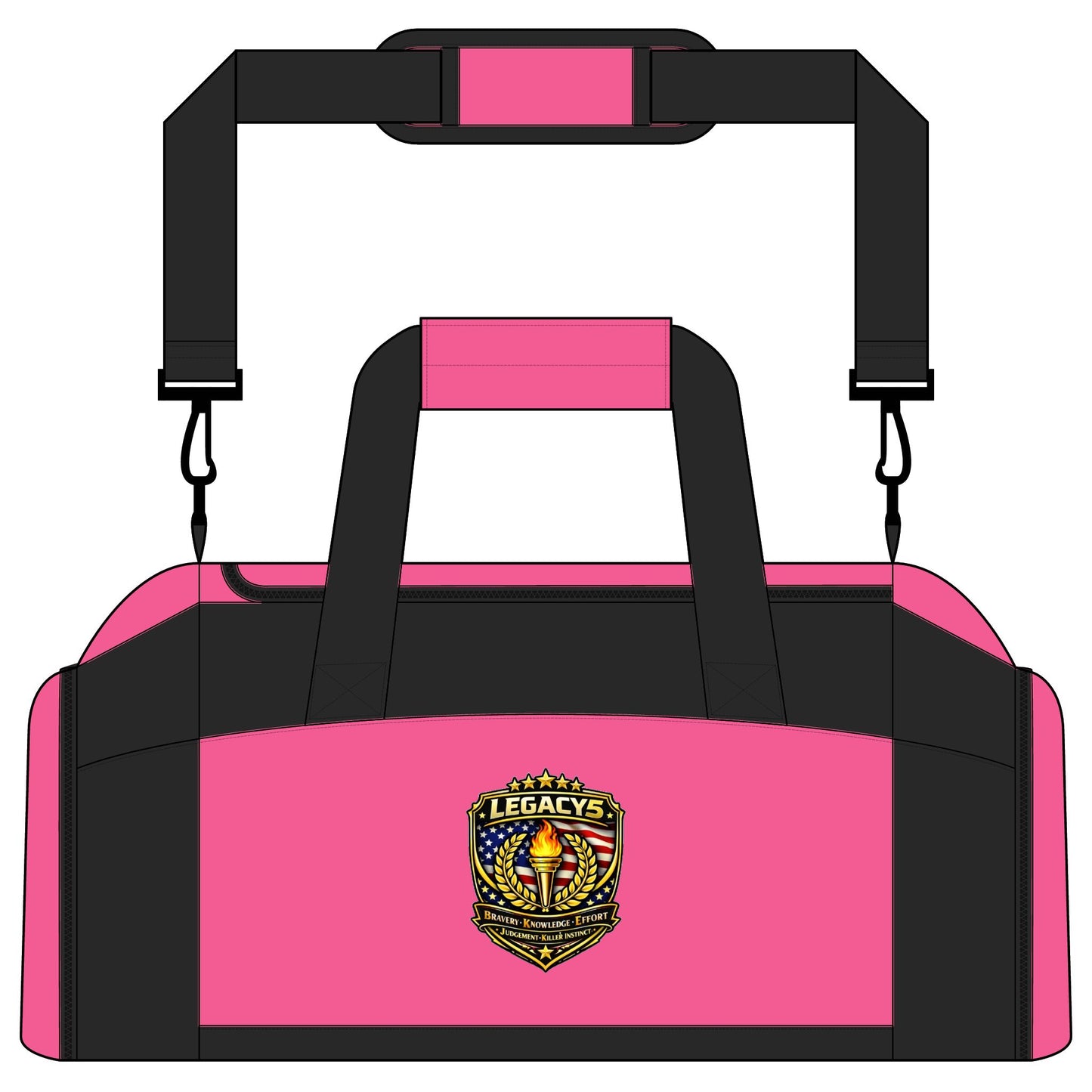 Legacy's Shield â€” Athletic Duffel with Crest Logo