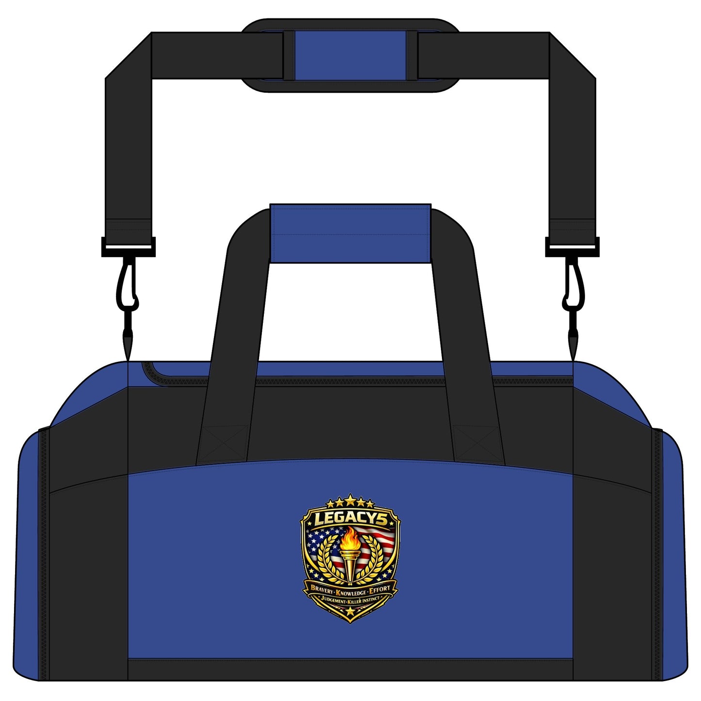 Legacy's Shield â€” Athletic Duffel with Crest Logo