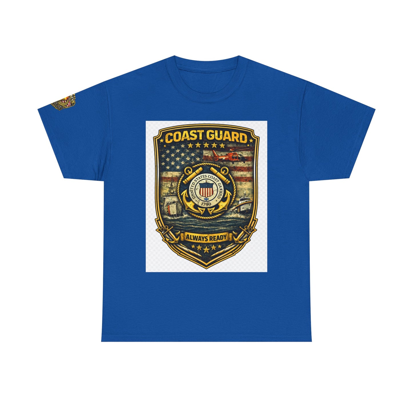 Coast Guard Shield â€” "Always Ready" Patriotic Military Tee w/ Legacy 5 Brand Crest