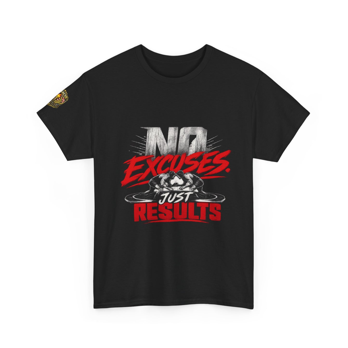 Wrestling 'No Excuses Just Results' Motivational Tee