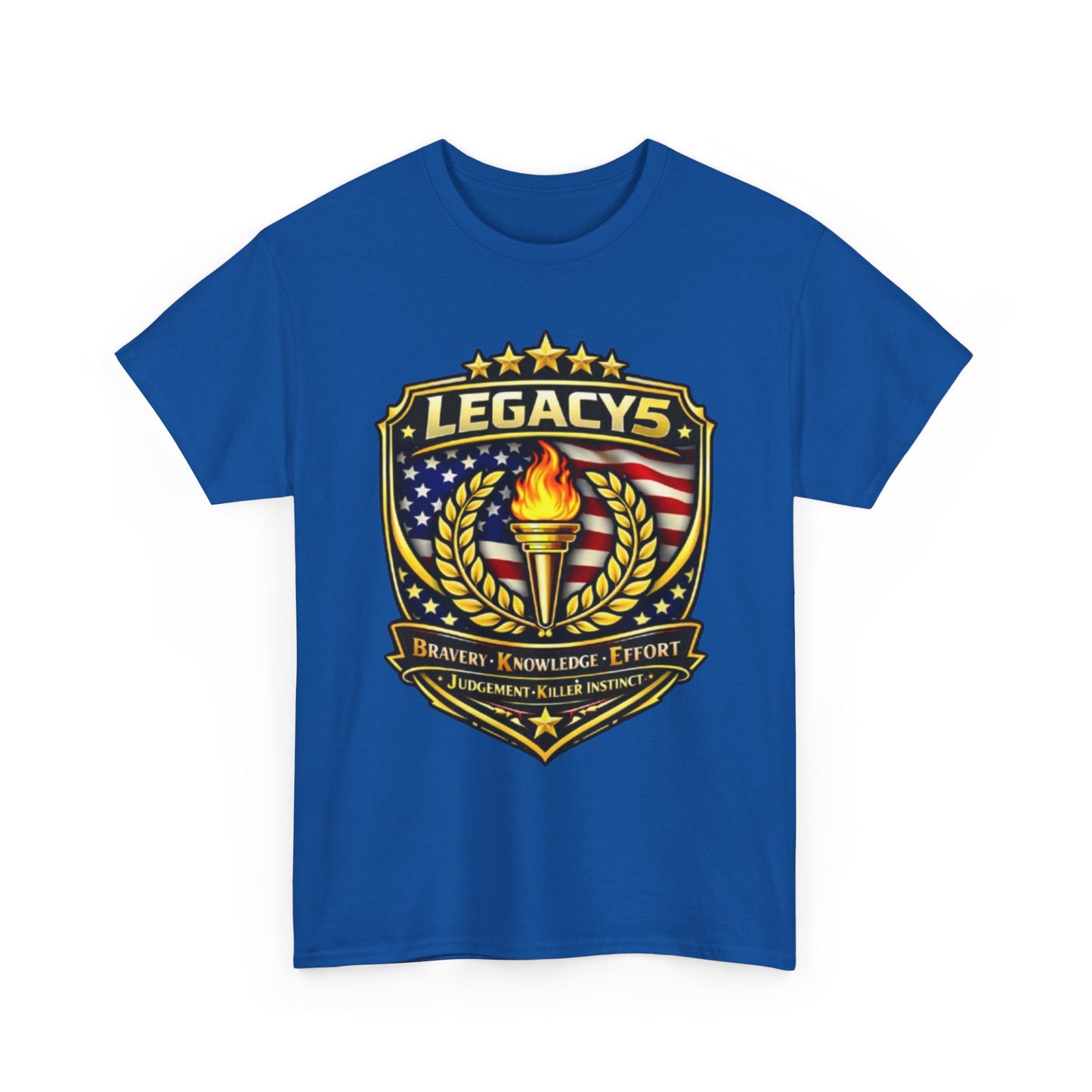 Legacy 5 Brand Crest T-Shirt - Built on Values. Worn with Purpose