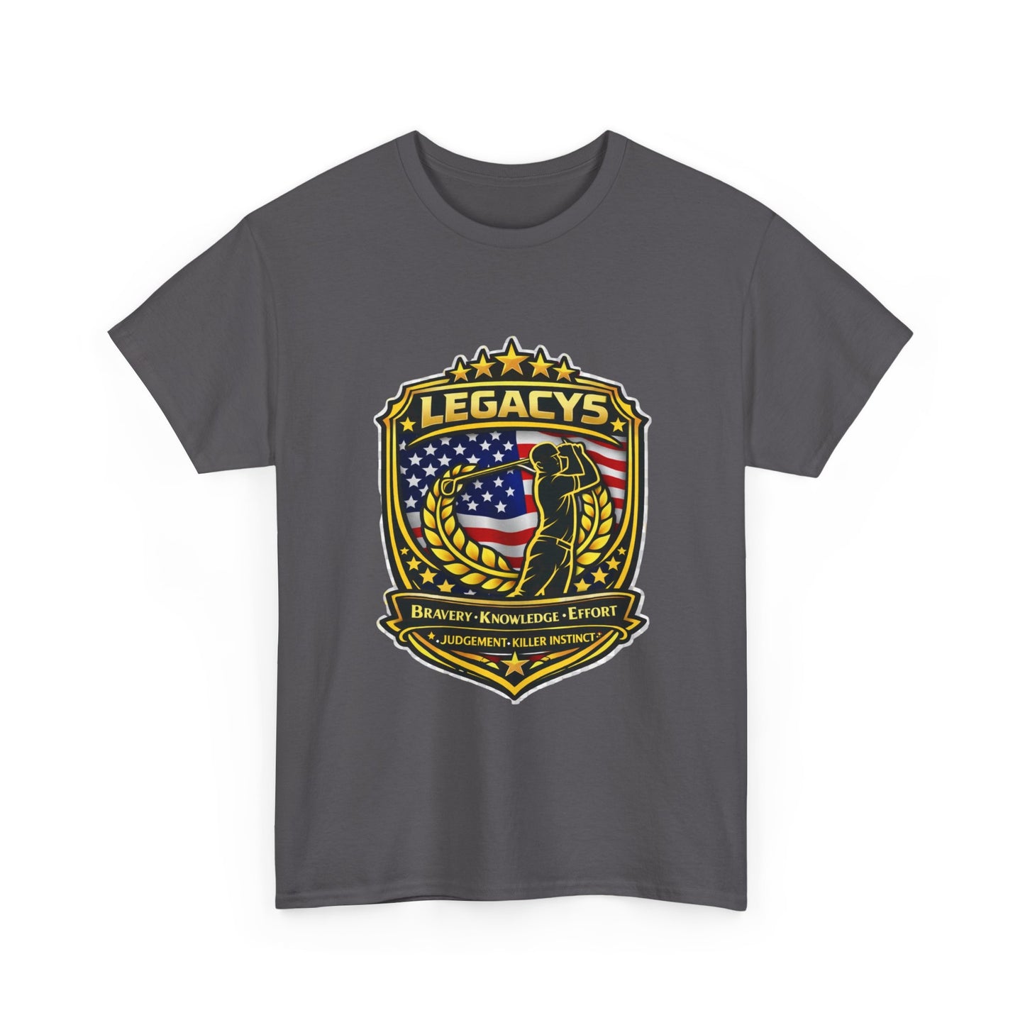 Golf - Male Silhouette Legacy Shield T-Shirt
