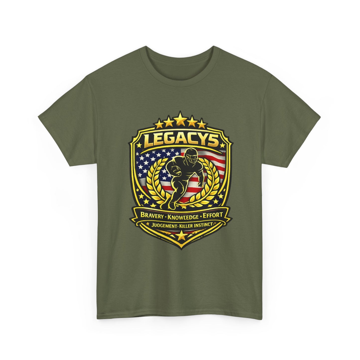 Football - Male Silhouette-Legacy Shield T-Shirt