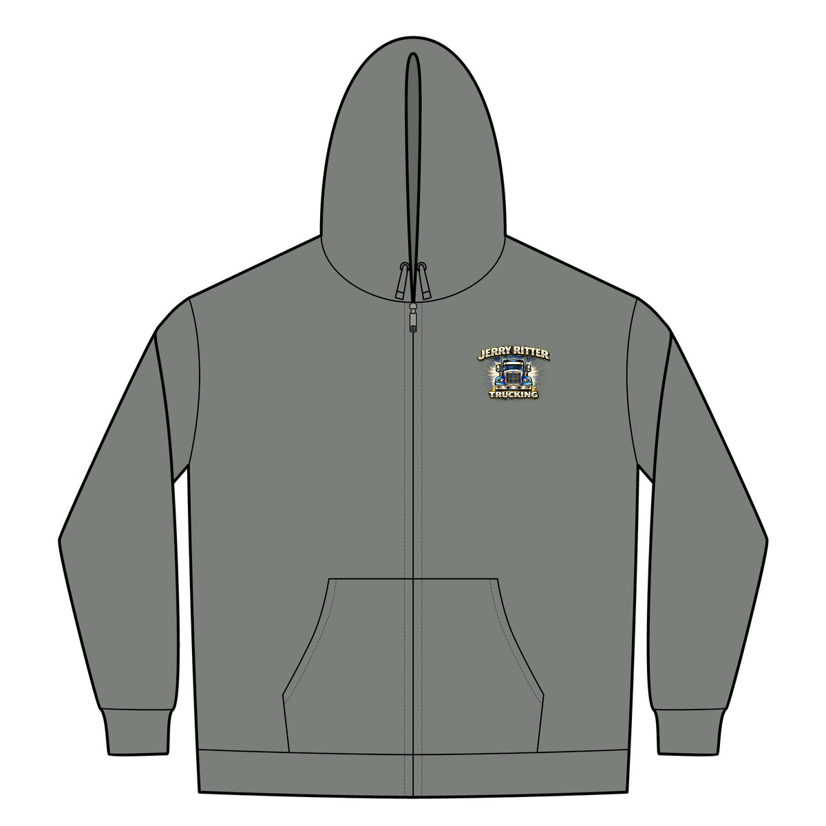 Heavyweight Sherpa-Lined Hooded Fleece Jacket
