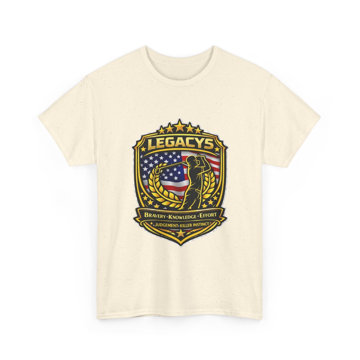 Golf - Male Silhouette Legacy Shield T-Shirt