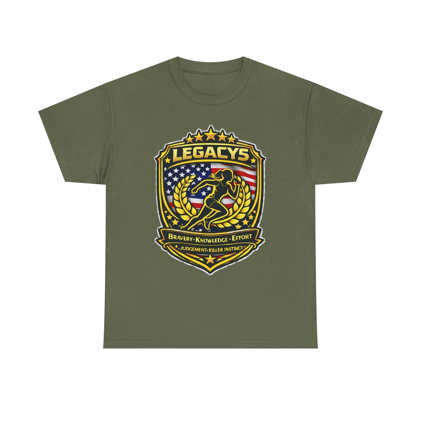 Cross Country/ Track - Female Silhouette Legacy Shield T-Shirt