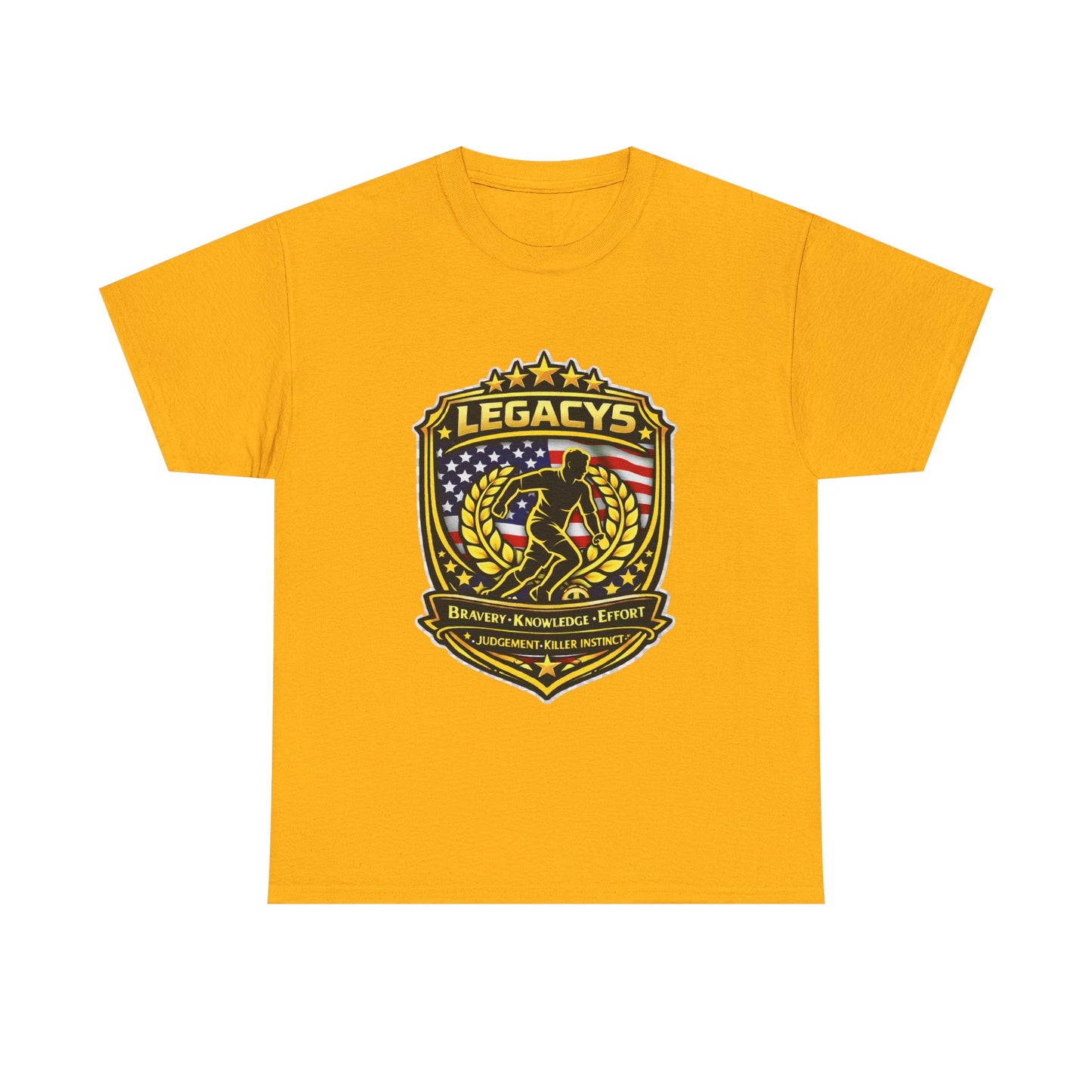 Soccer - Male Silhouette Legacy Shield T-Shirt