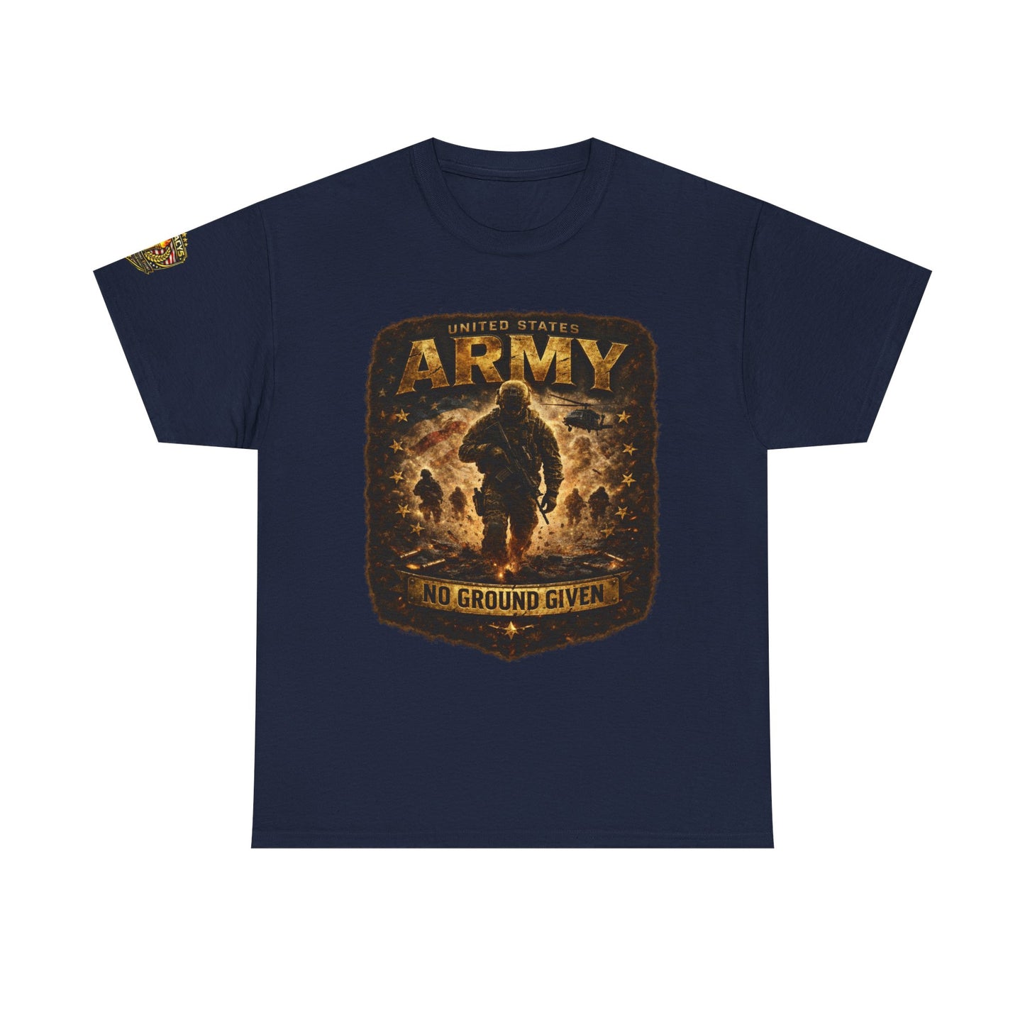 Army â€” "No Ground Given" Military Graphic Tee w/ Legacy 5 Brand Crest