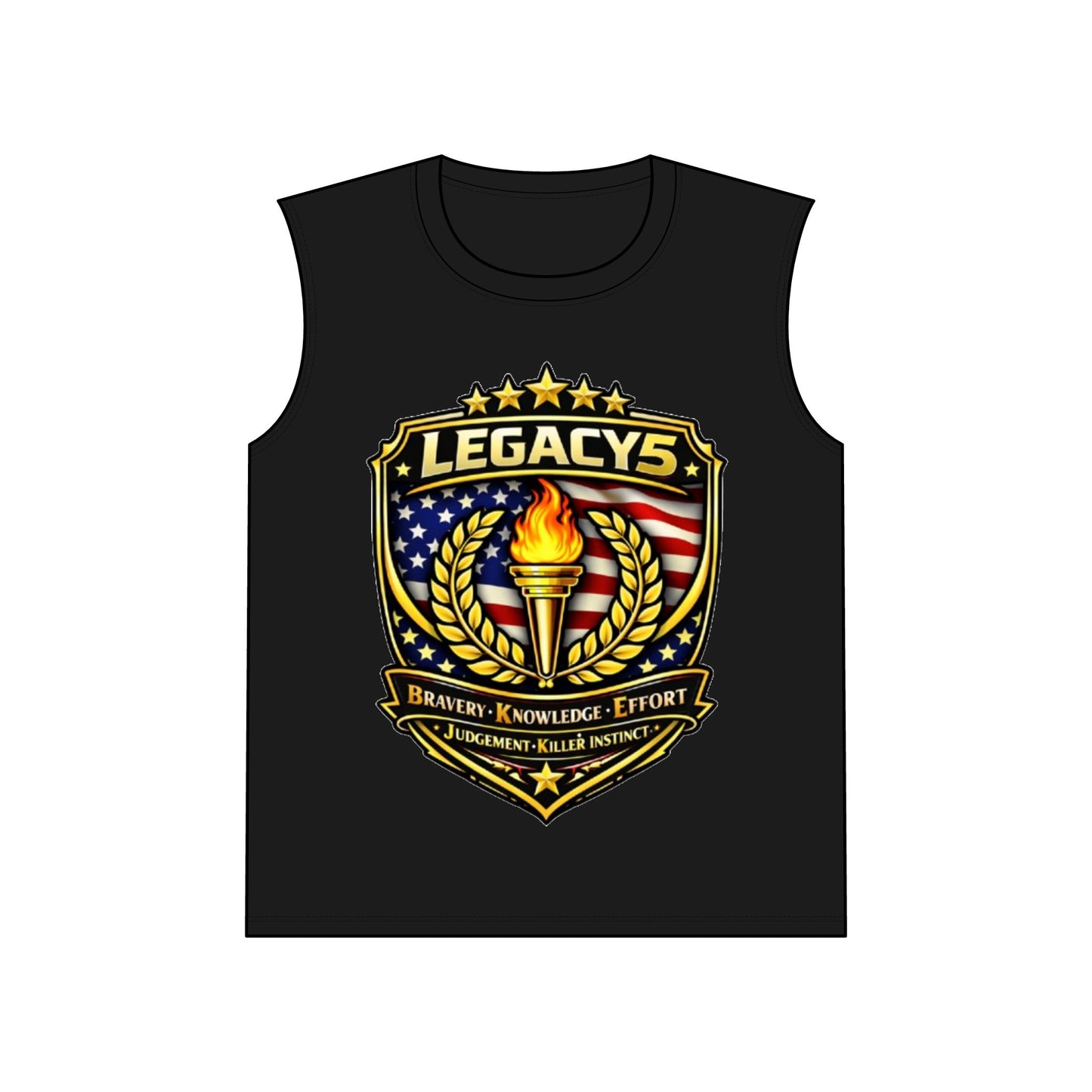 Legacy 5 Brand Crest Performance Sleeveless Tee