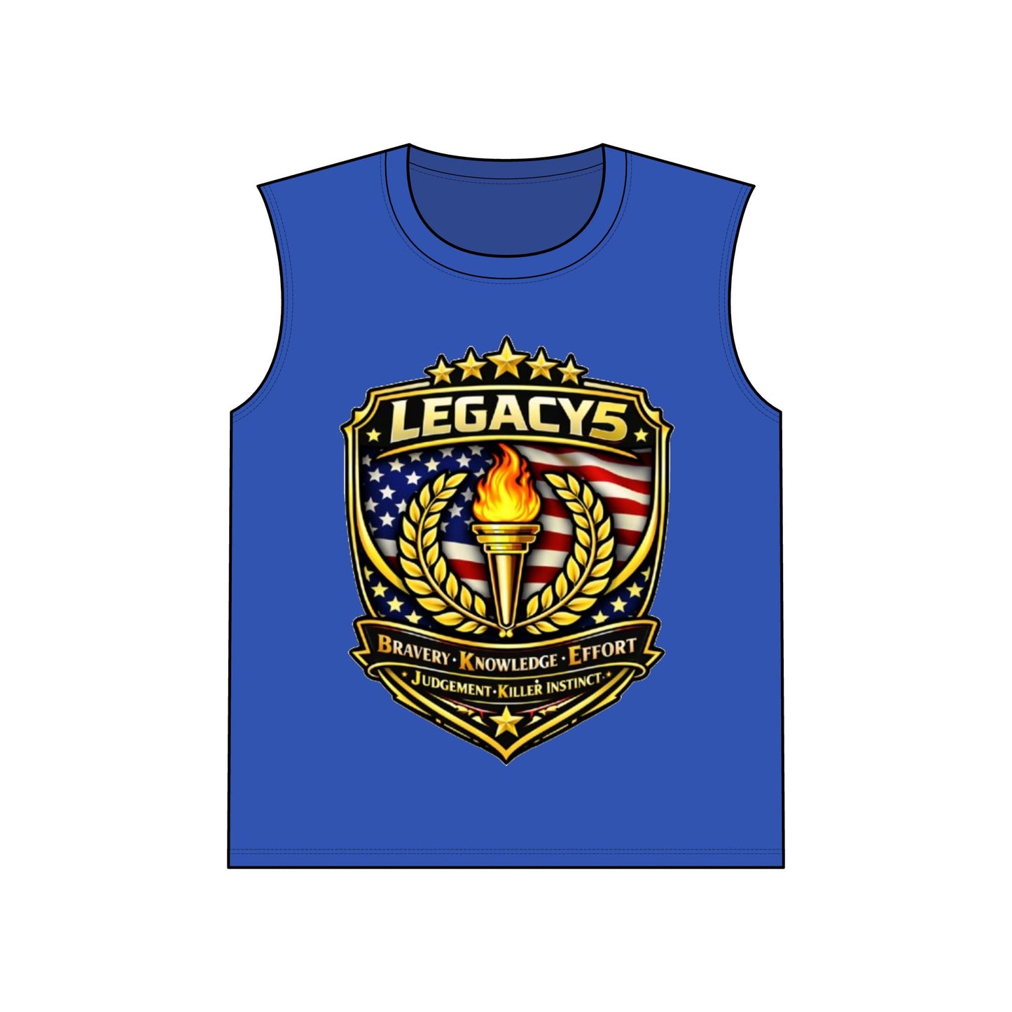 Legacy 5 Brand Crest Performance Sleeveless Tee