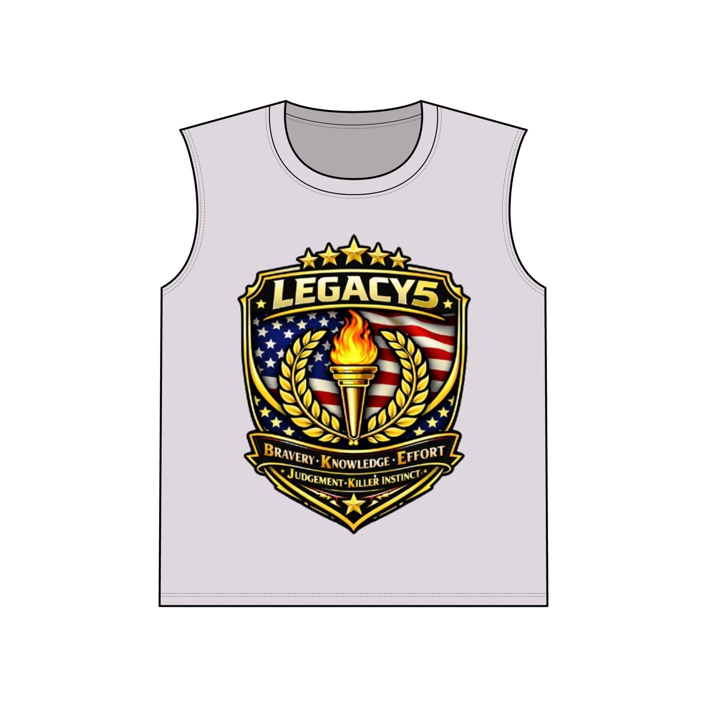 Legacy 5 Brand Crest Performance Sleeveless Tee