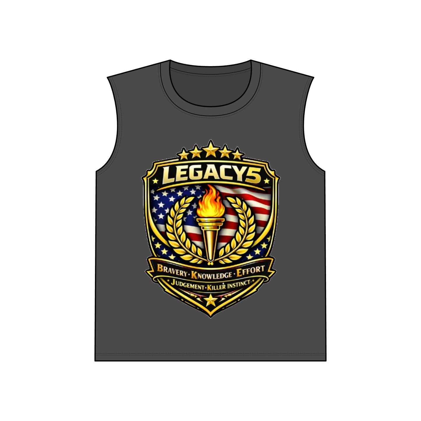 Legacy 5 Brand Crest Performance Sleeveless Tee