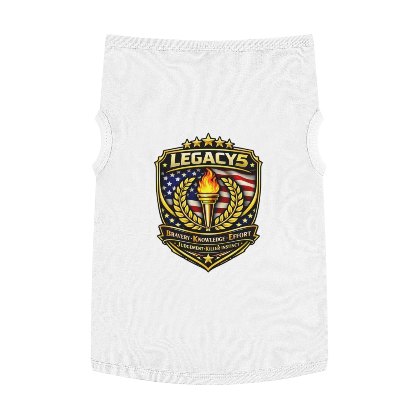 Legacy 5 Brand Crest Pet Tank Top