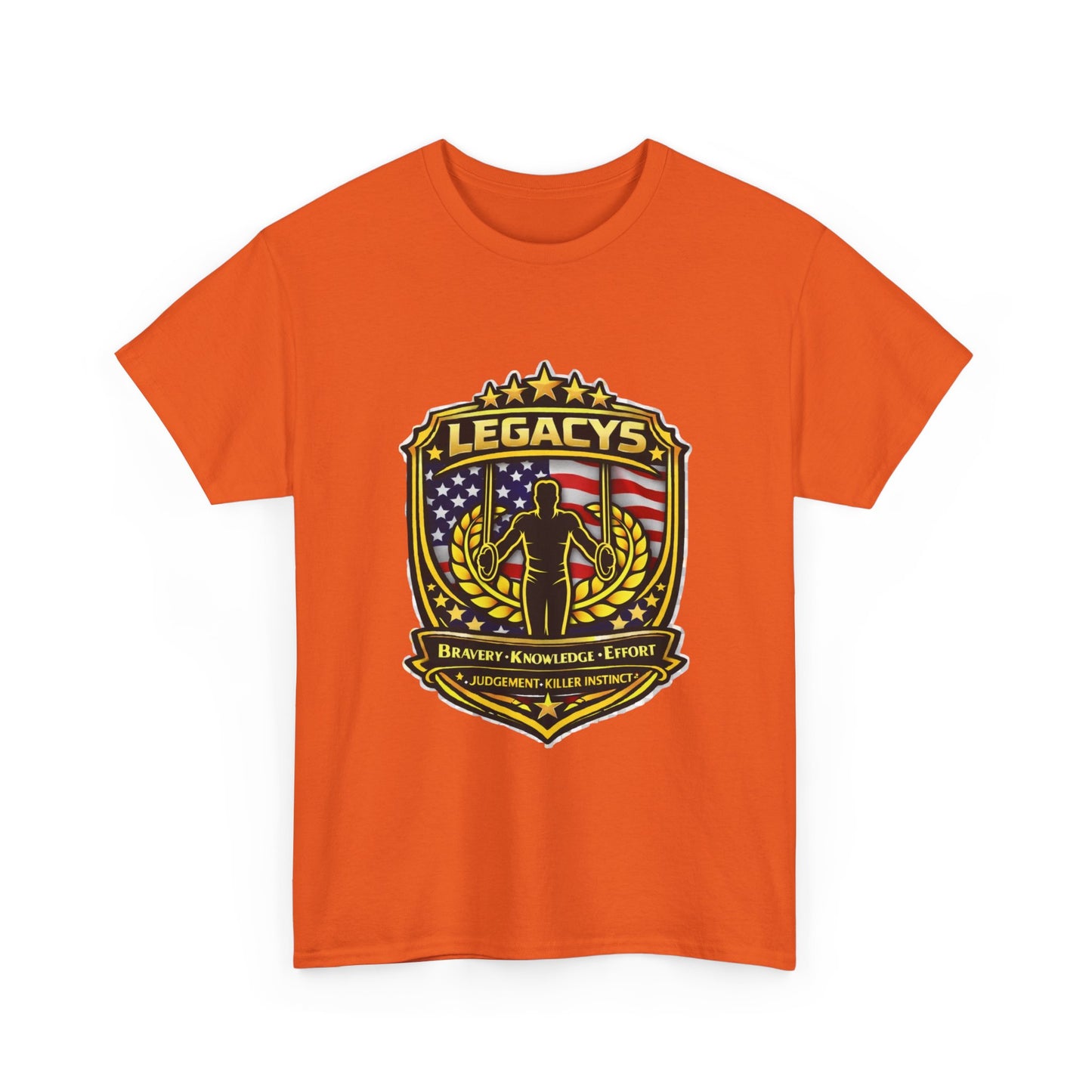 Gymnastics - Male Silhouette Legacy Shield T-Shirt
