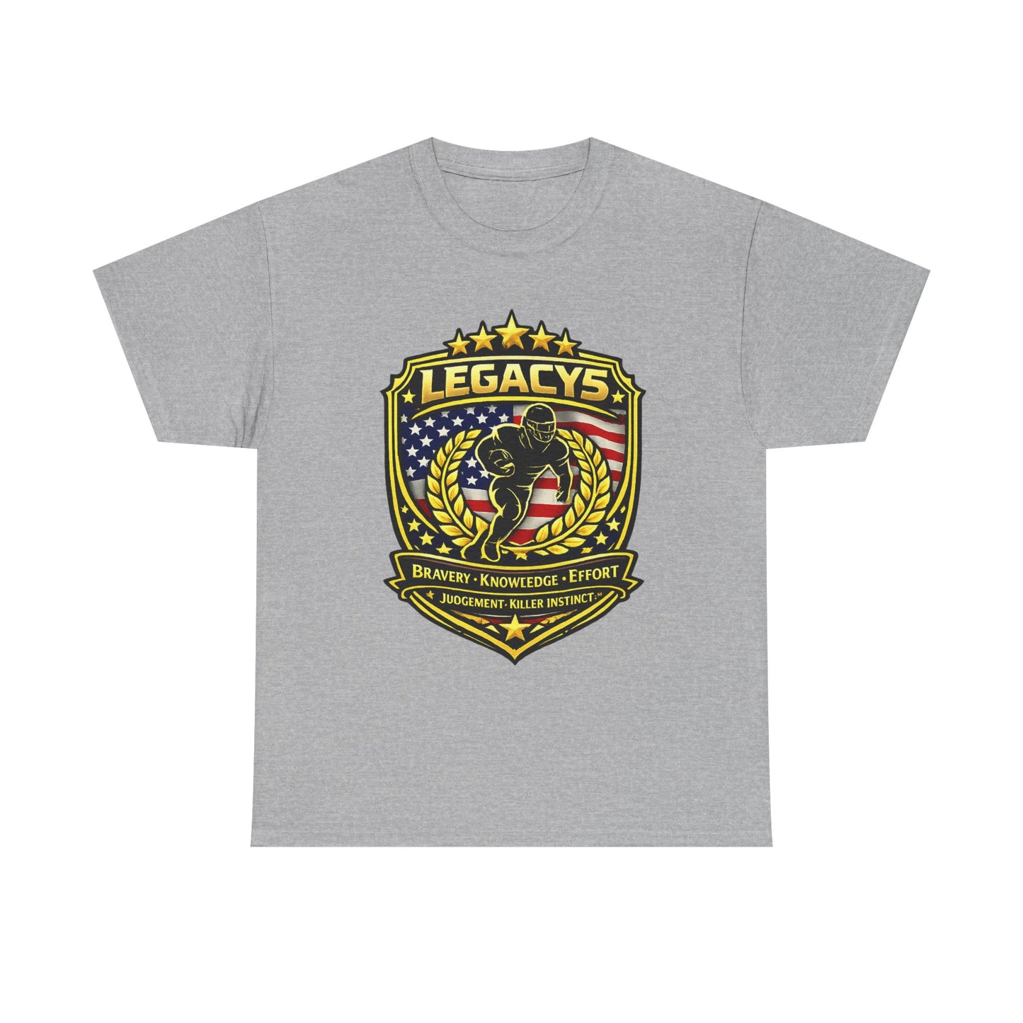 Football - Male Silhouette-Legacy Shield T-Shirt