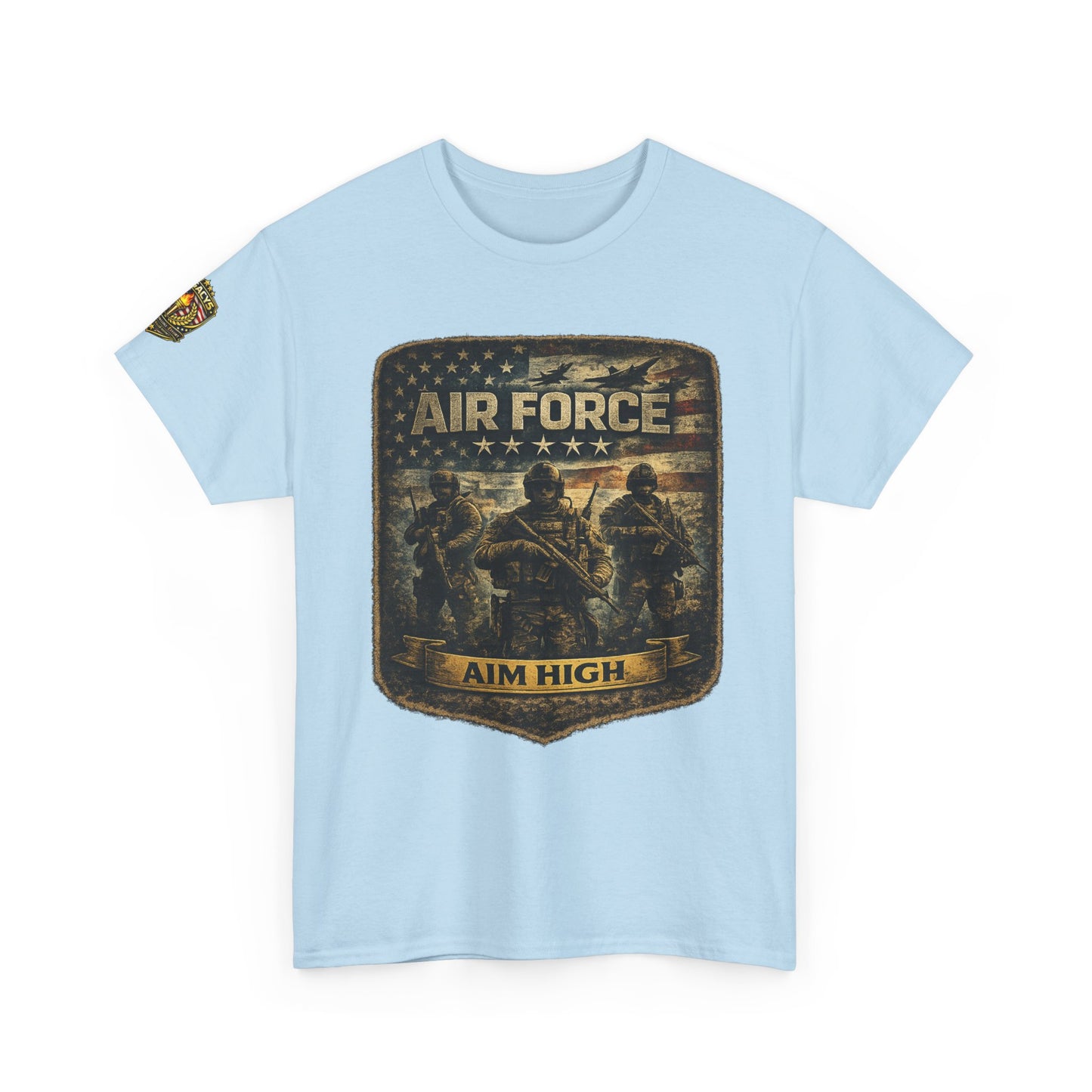 Air Force 'Aim High' Military Tee w/ Legacy 5 Brand Crest