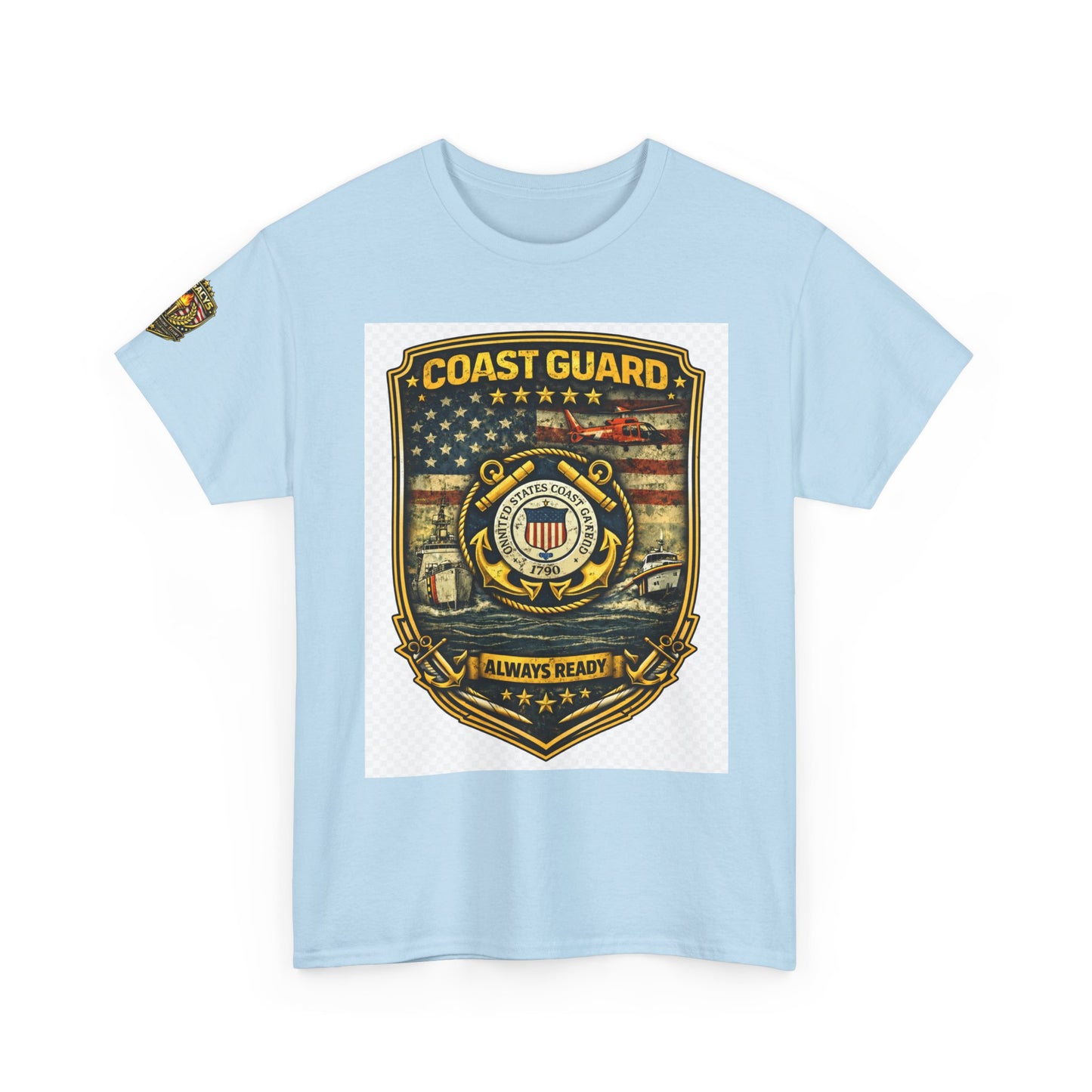 Coast Guard Shield â€” "Always Ready" Patriotic Military Tee w/ Legacy 5 Brand Crest