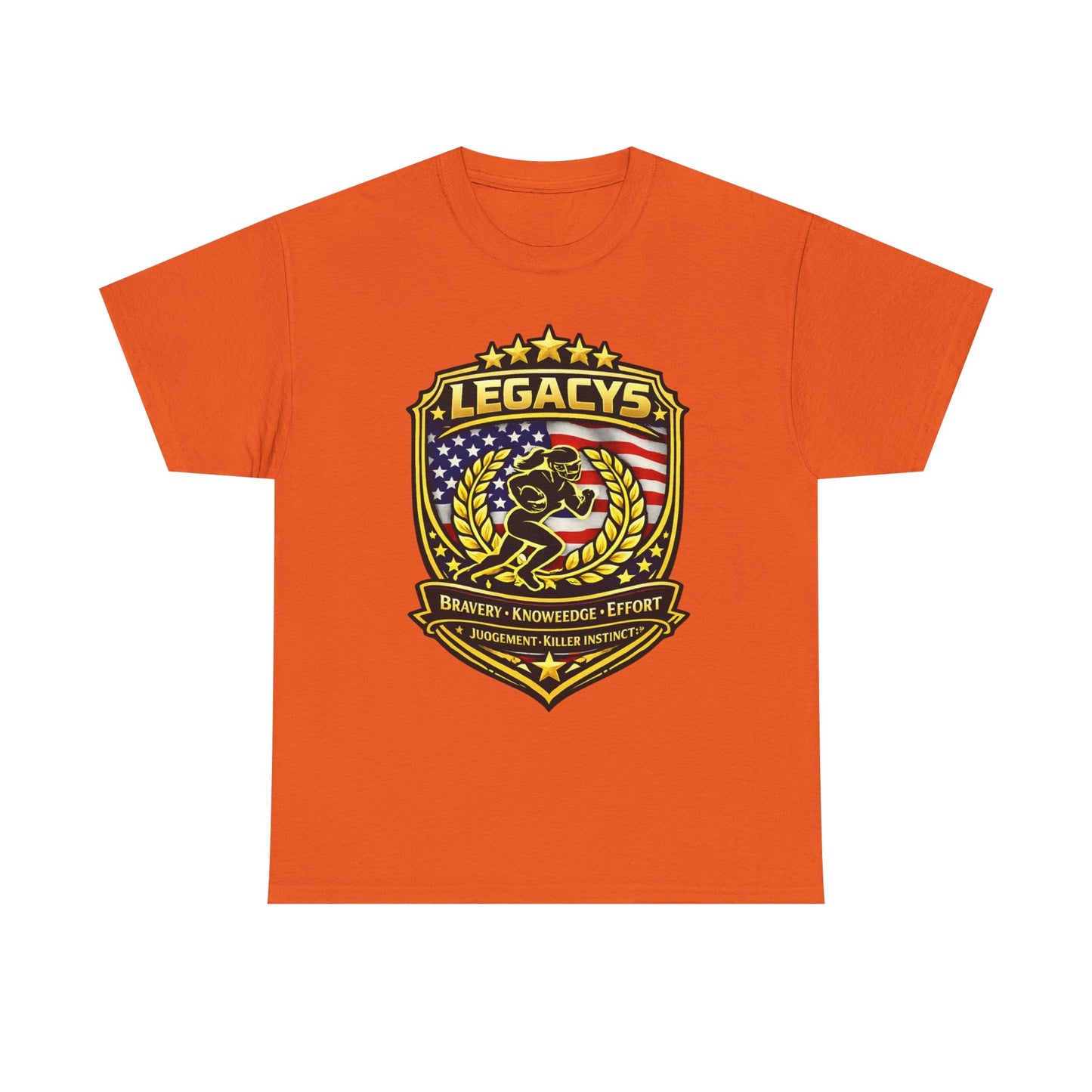 Football- Female Silhouette Legacy Shield T-Shirt