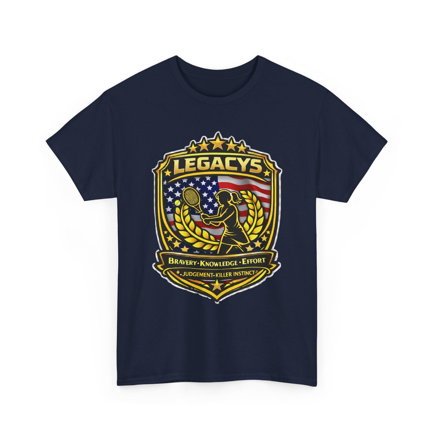 Legacy 5 Shield T-Shirt - Tennis - Female Silhouette