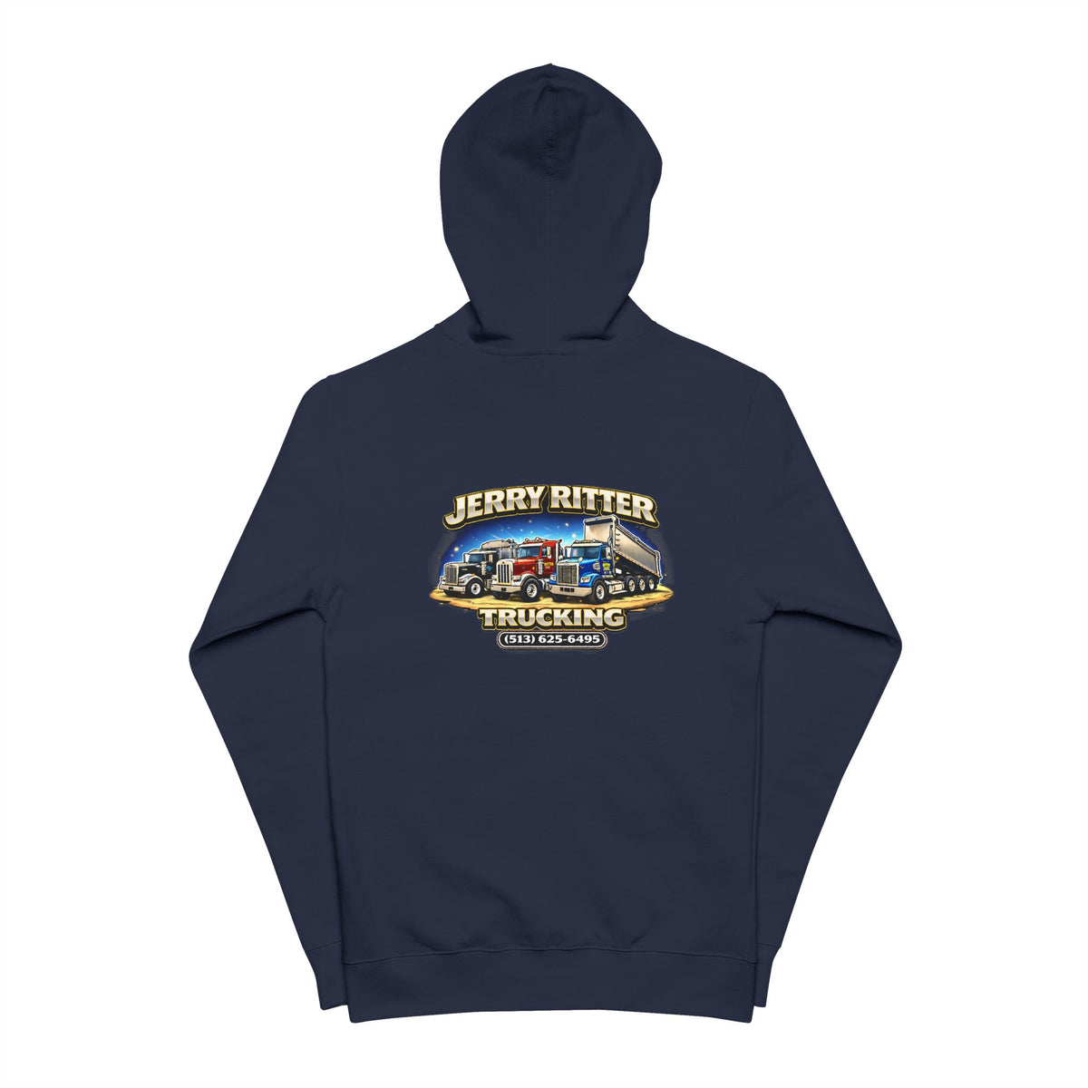 Unisex Fleece Zip Up Hoodie