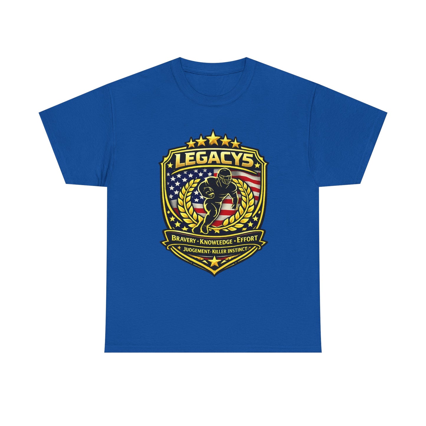 Football - Male Silhouette-Legacy Shield T-Shirt