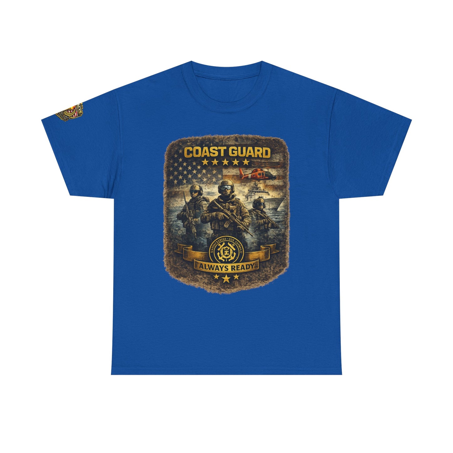 Coast Guard Helicopter 'Always Ready' Graphic Tee w/ Legacy 5 Brand Crest