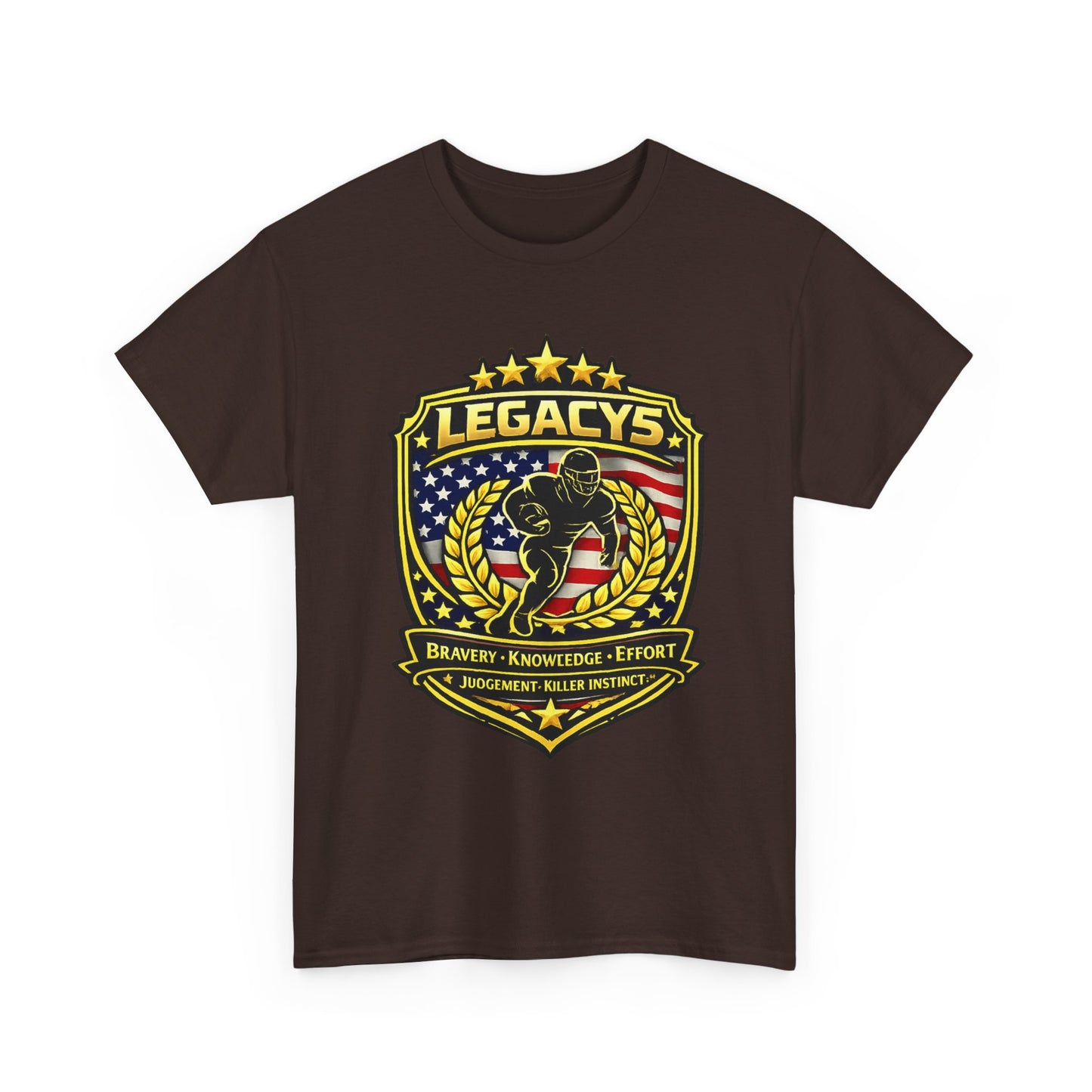 Football - Male Silhouette-Legacy Shield T-Shirt