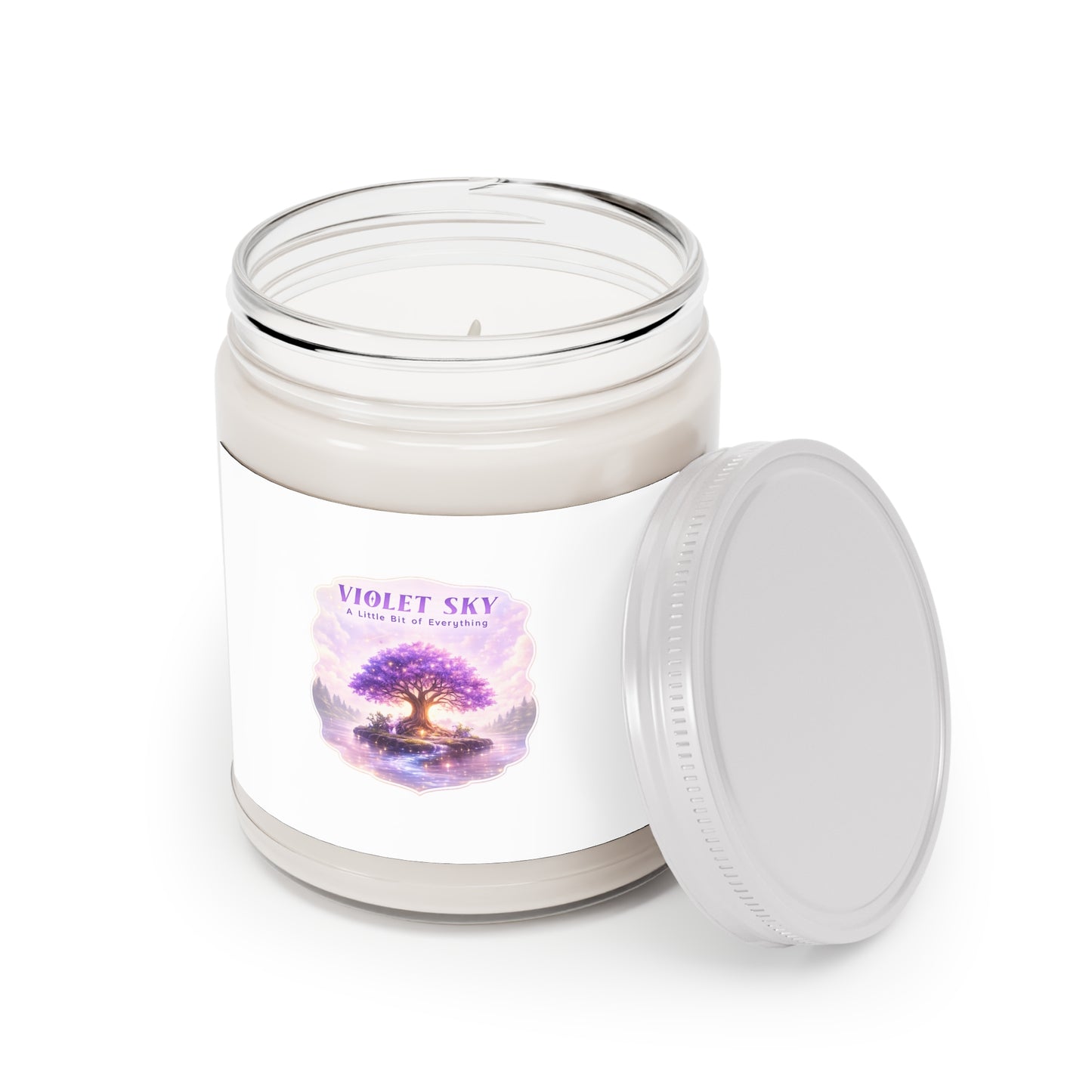 Violet Sky Scented Soy Candle — 9oz Relaxing Floral Aroma