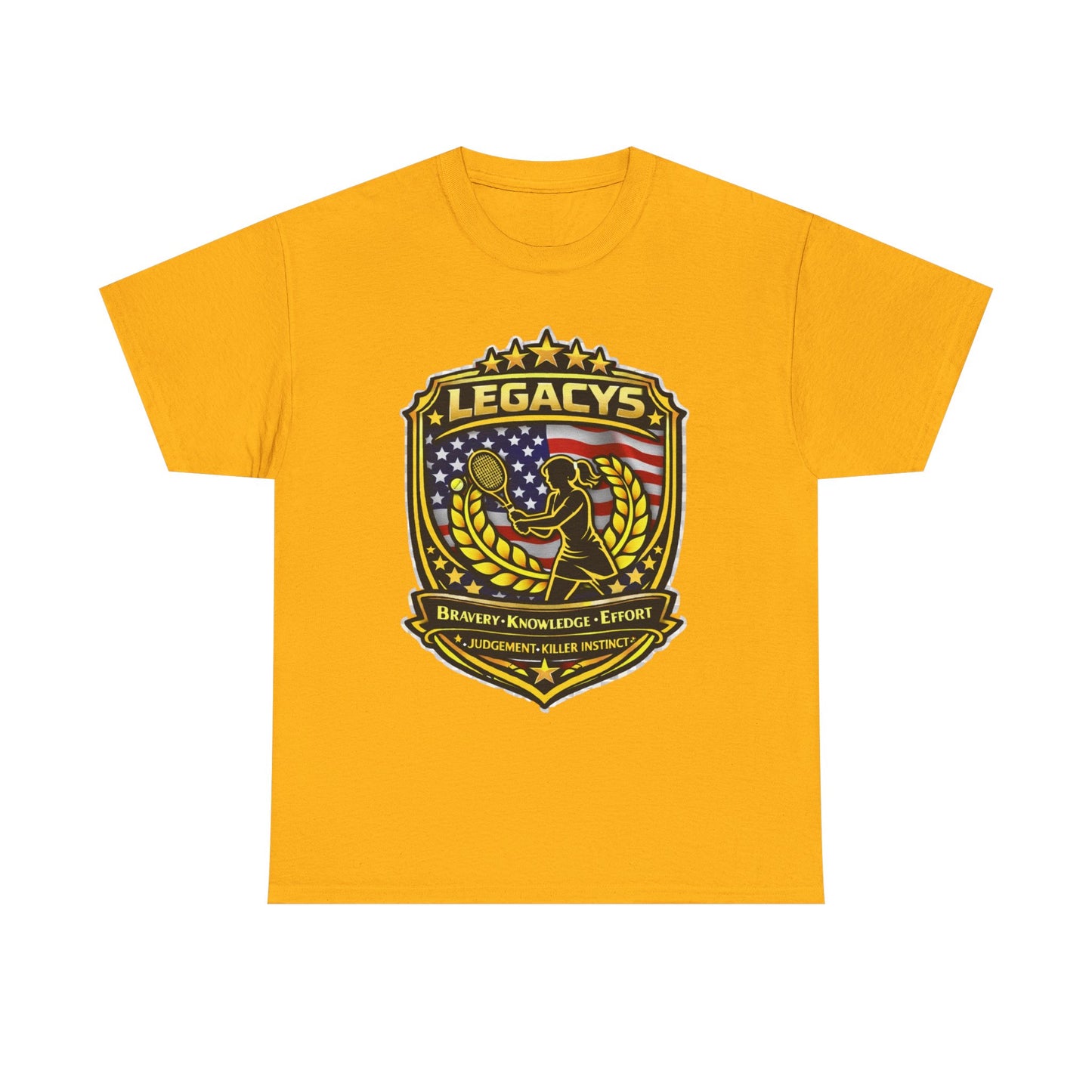 Legacy 5 Shield T-Shirt - Tennis - Female Silhouette