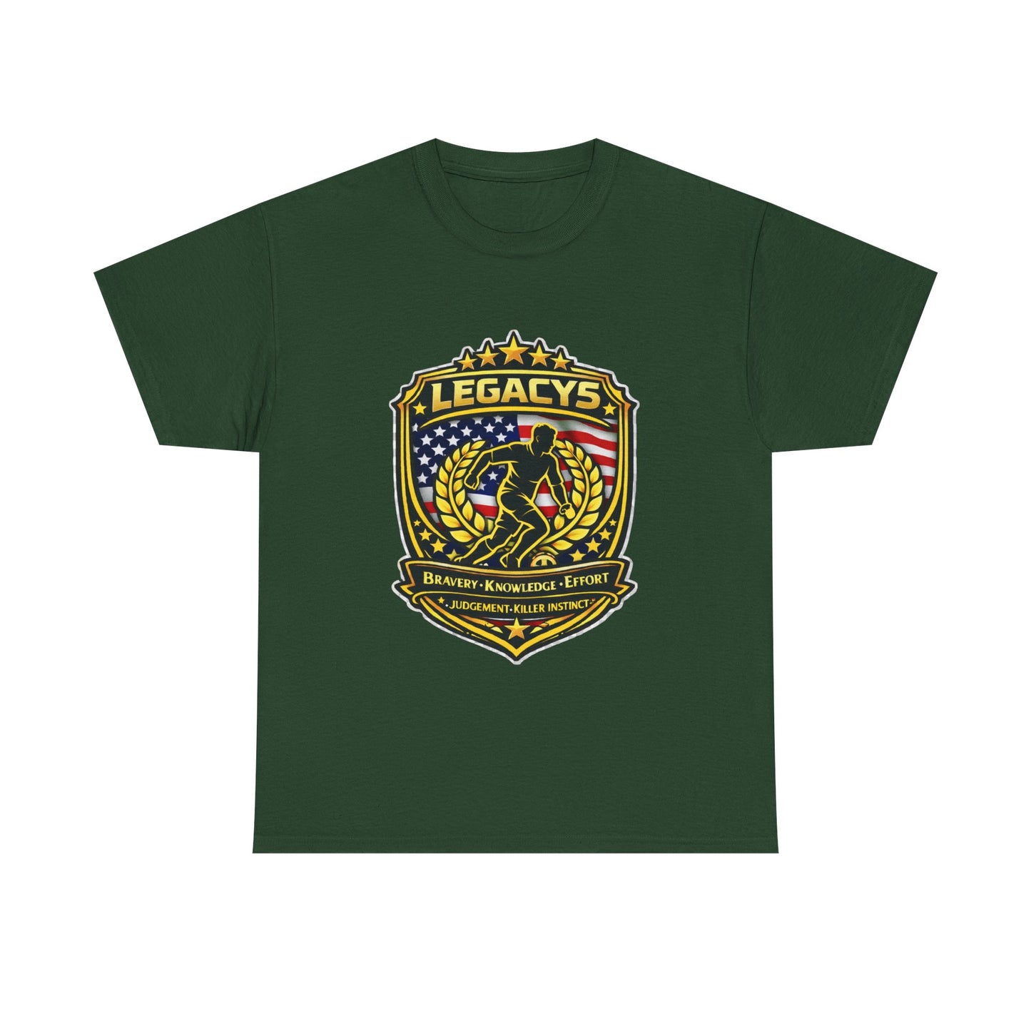 Soccer - Male Silhouette Legacy Shield T-Shirt
