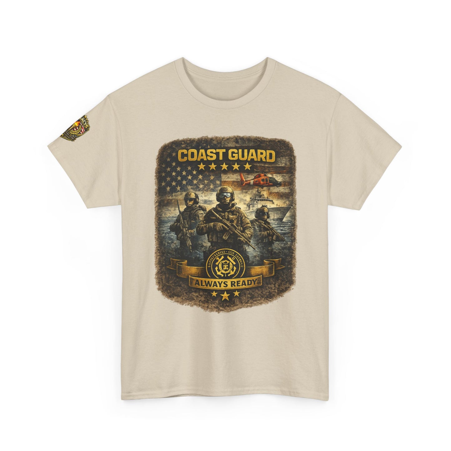 Coast Guard Helicopter 'Always Ready' Graphic Tee w/ Legacy 5 Brand Crest