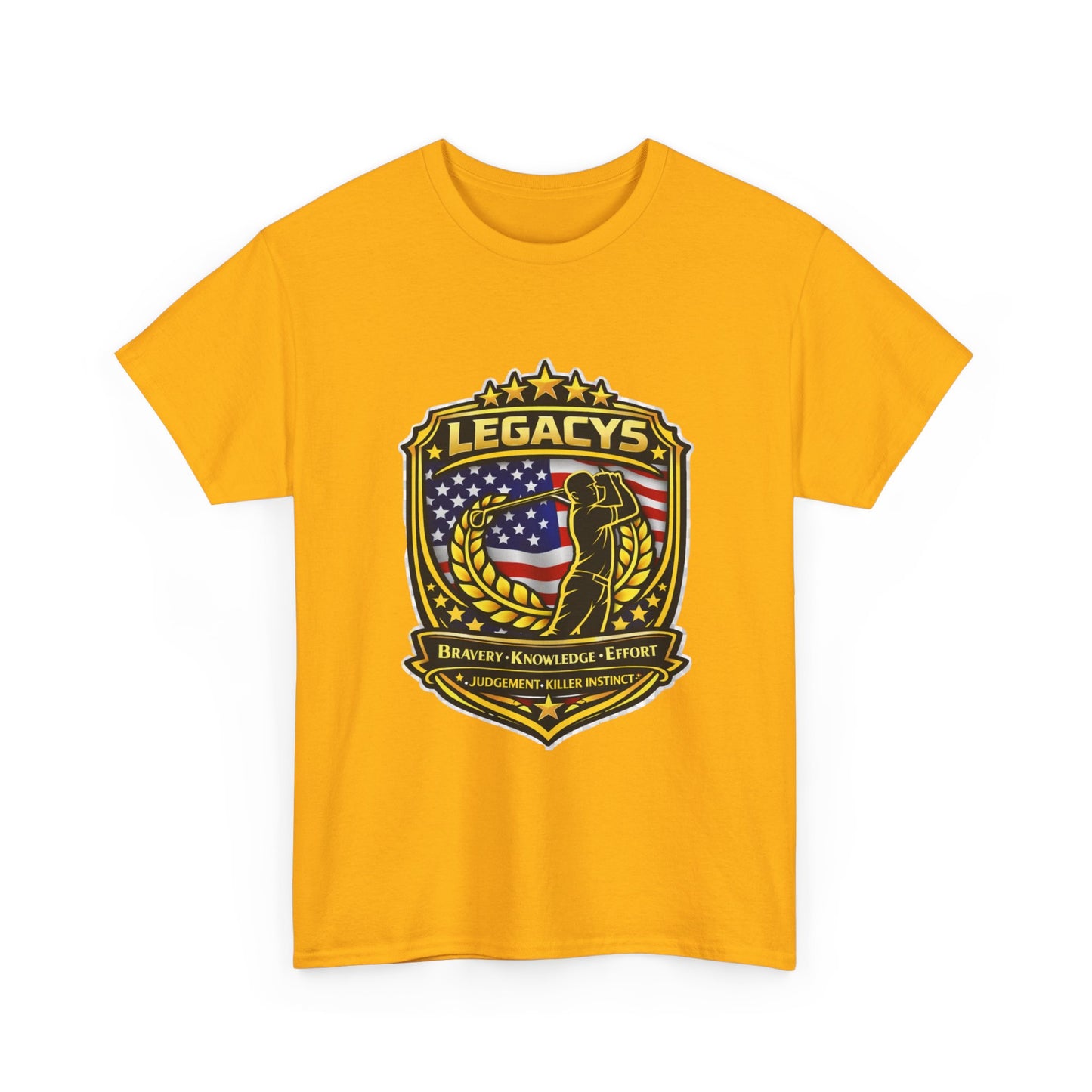 Golf - Male Silhouette Legacy Shield T-Shirt