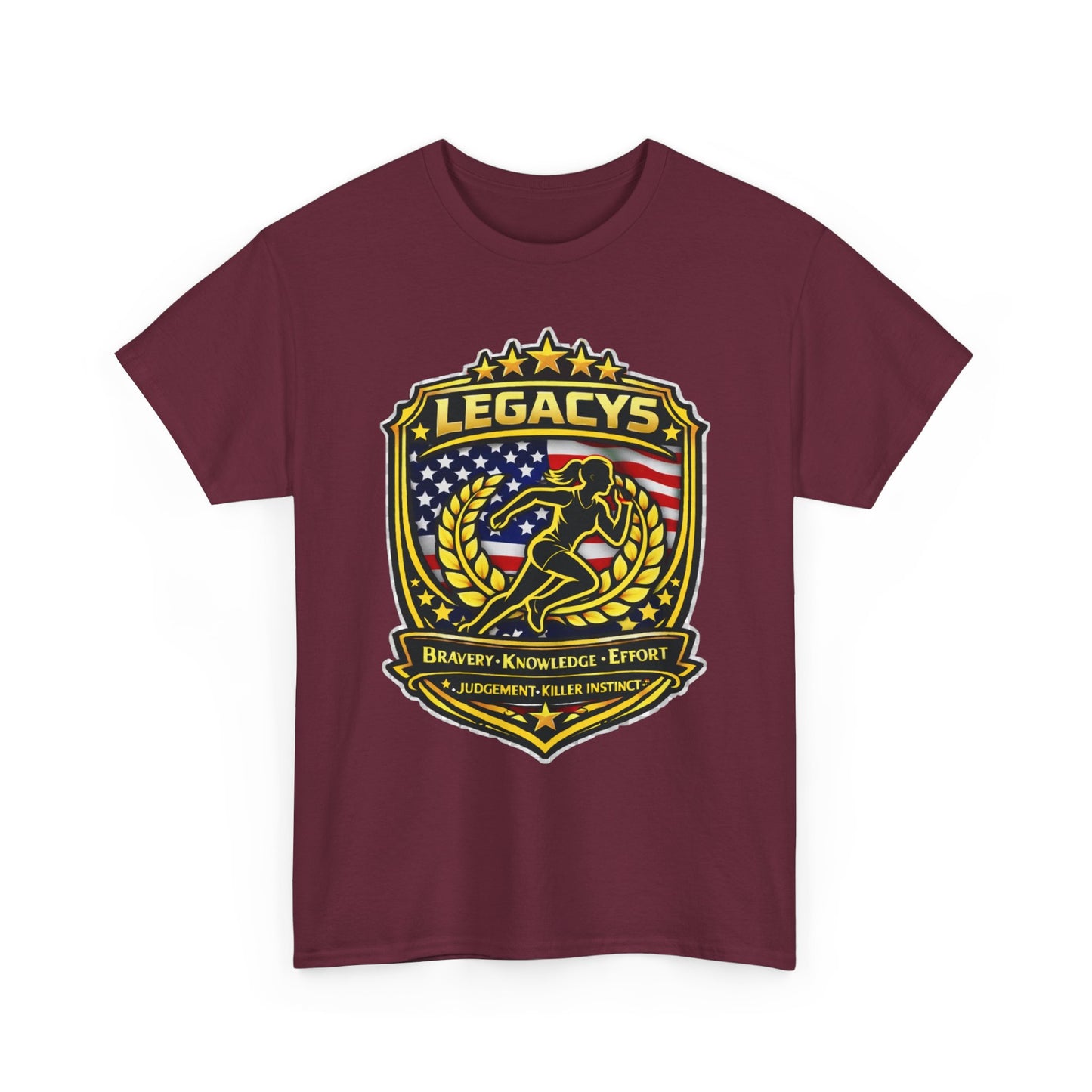 Cross Country/ Track - Female Silhouette Legacy Shield T-Shirt