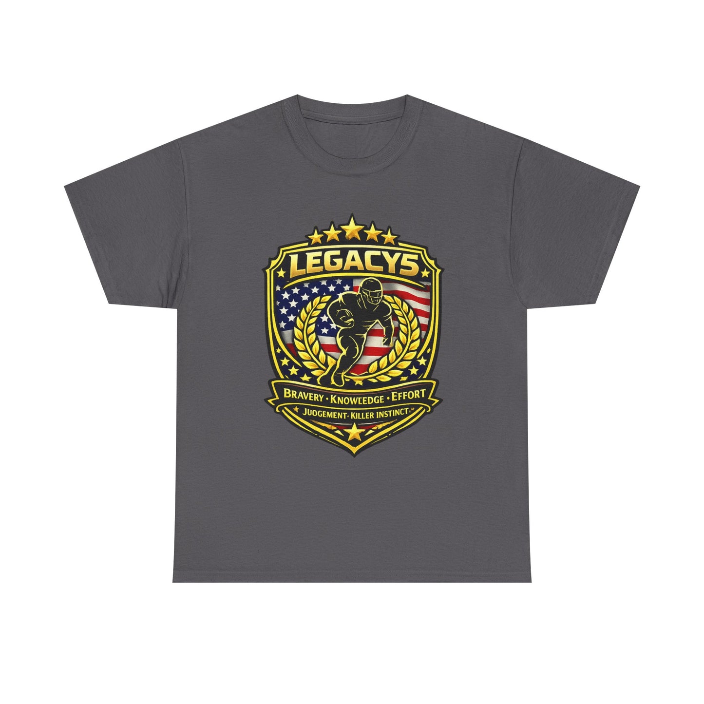 Football - Male Silhouette-Legacy Shield T-Shirt
