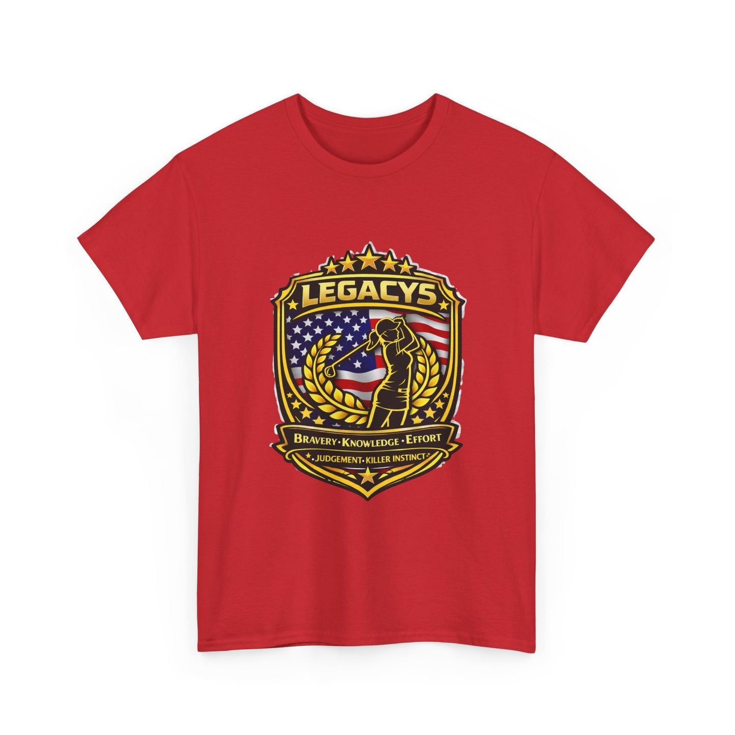 Golf- Female Silhouette -Legacy Shield T-Shirt