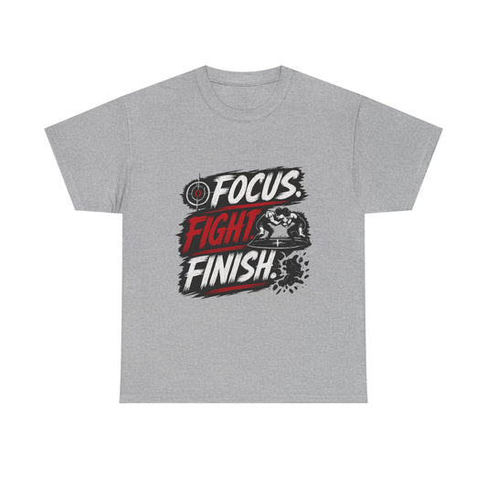 Wrestling 'Focus. Fight. Finish.' Motivational Tee