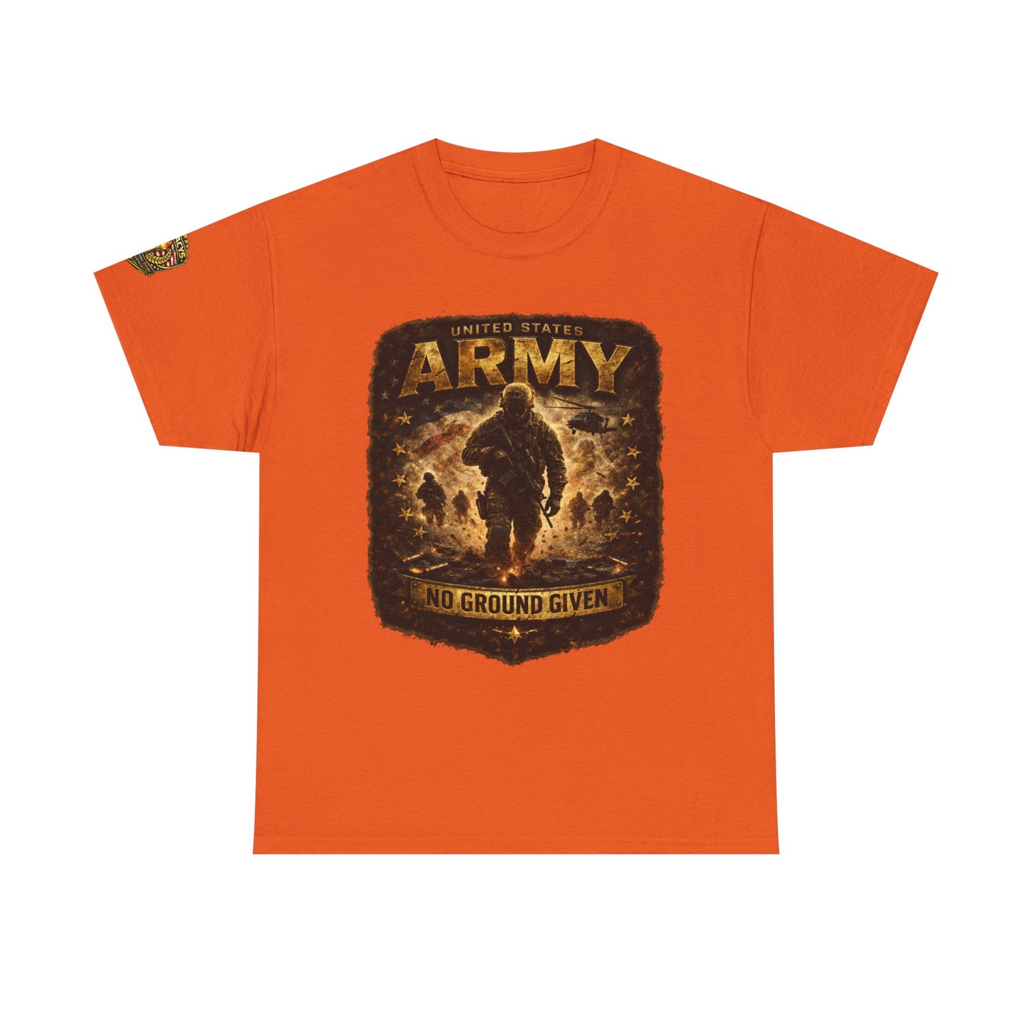 Army â€” "No Ground Given" Military Graphic Tee w/ Legacy 5 Brand Crest