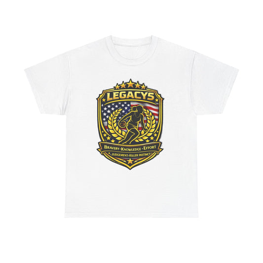 Basketball- Female Silhouette Legacy Shield T-Shirt