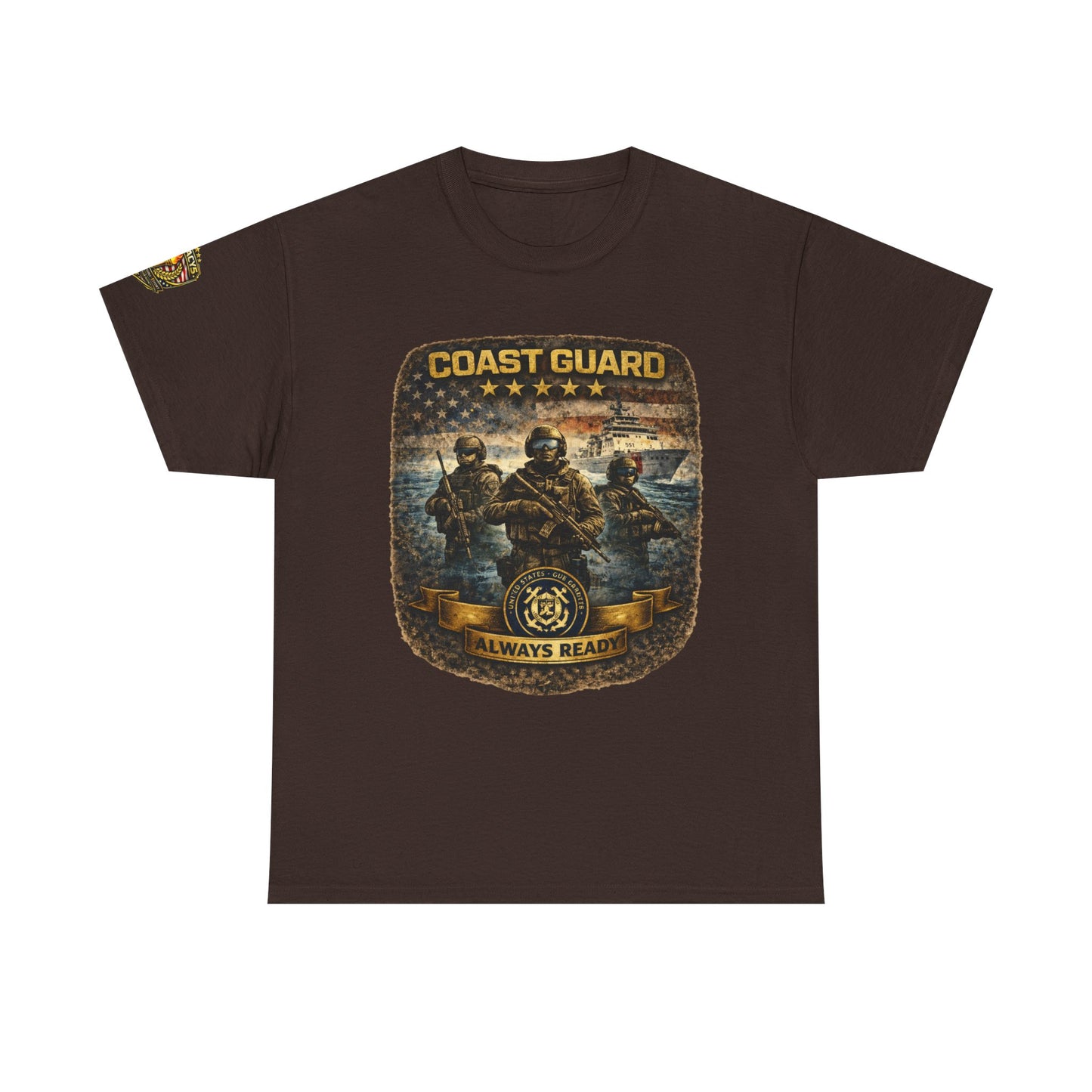 Coast Guard "Always Ready" â€” Military Tribute Tee w/ Legacy 5 Brand Crest