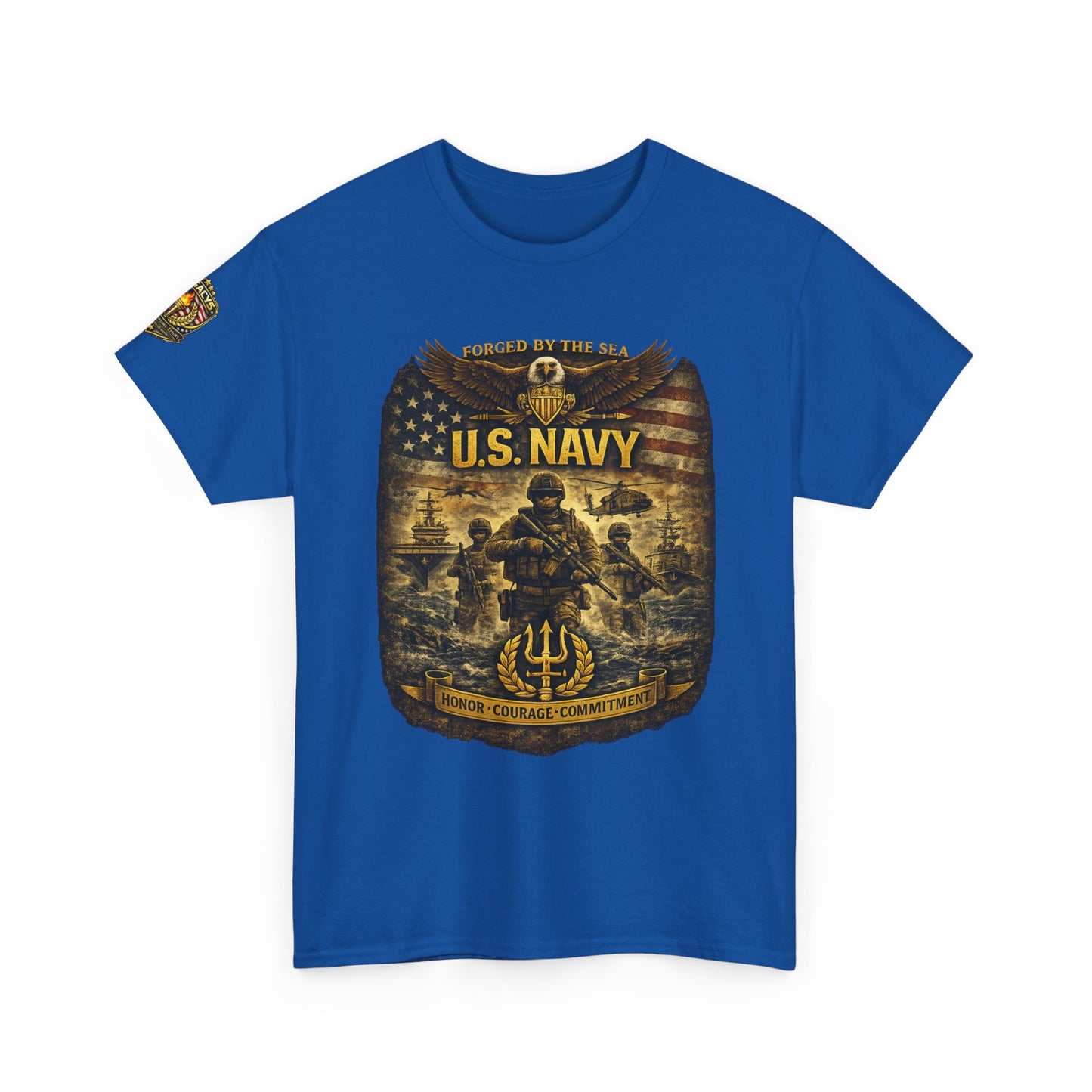 U.S. Navy â€” Honor Courage Commitment w/ Legacy 5 Brand Crest