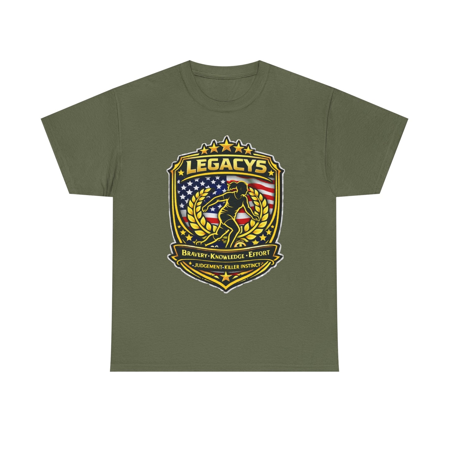 Soccer - Female Silhouette Legacy Shield T-Shirt