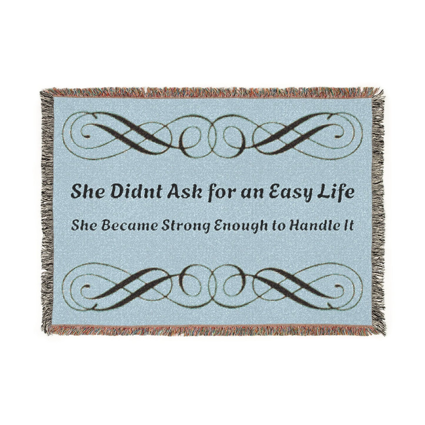 Strong Mom- Woven Blanket â€“ Heartfelt Floral Tribute Throw for Motherâ€™s Day & Gifts