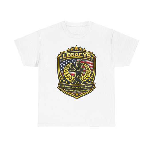Baseball/Softball - Male Silhouette Legacy Shield T-Shirt